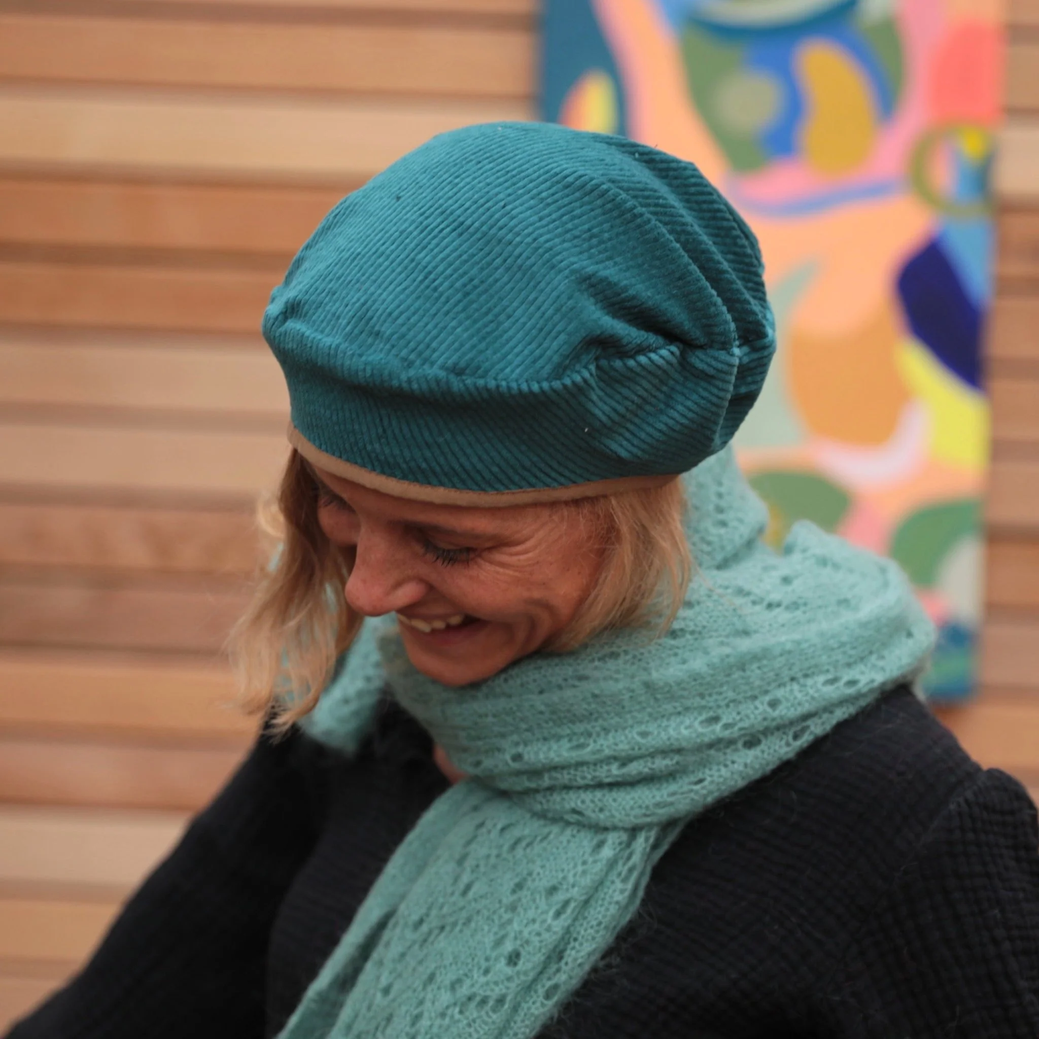 Béret Côme - velours côtelé canard - Image 8