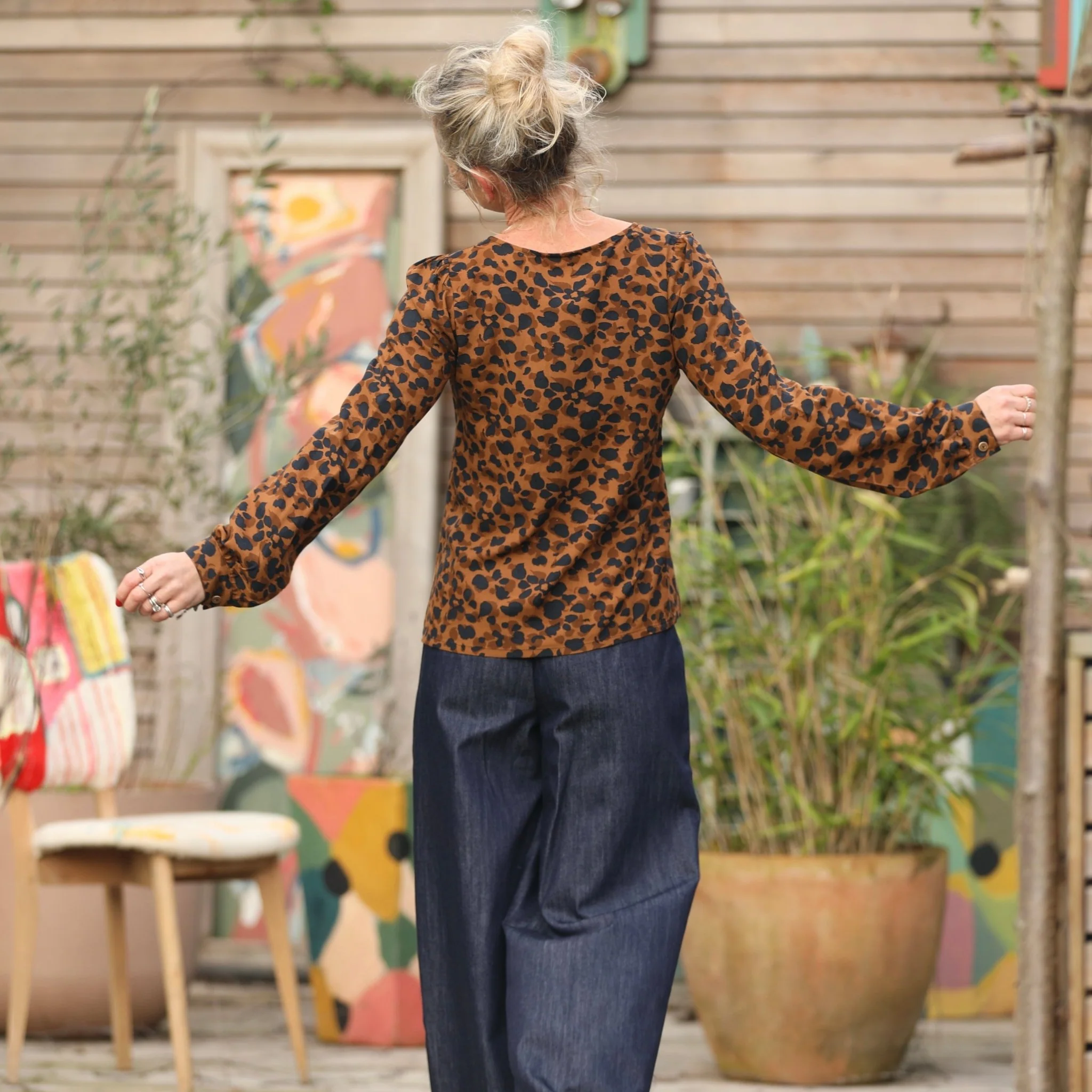 Blouse Amarante - viscose "graou" - Image 4