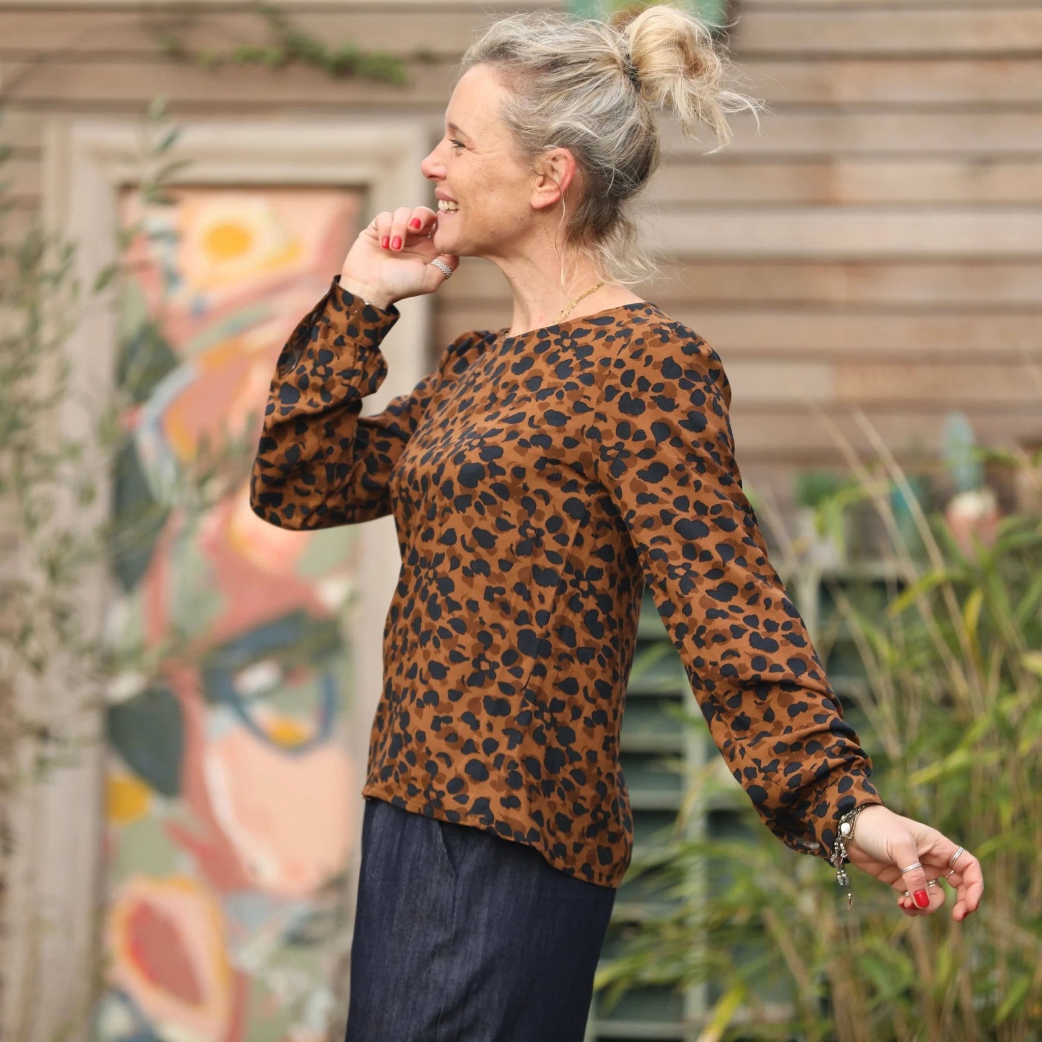 Blouse Amarante - viscose "graou" - Image 5