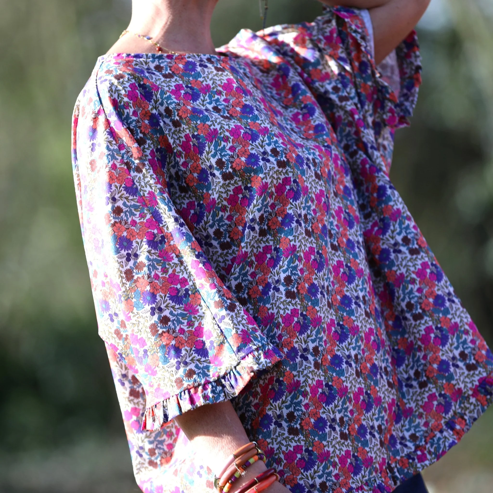 Blouse Annette – Petit floral poétique - Image 3