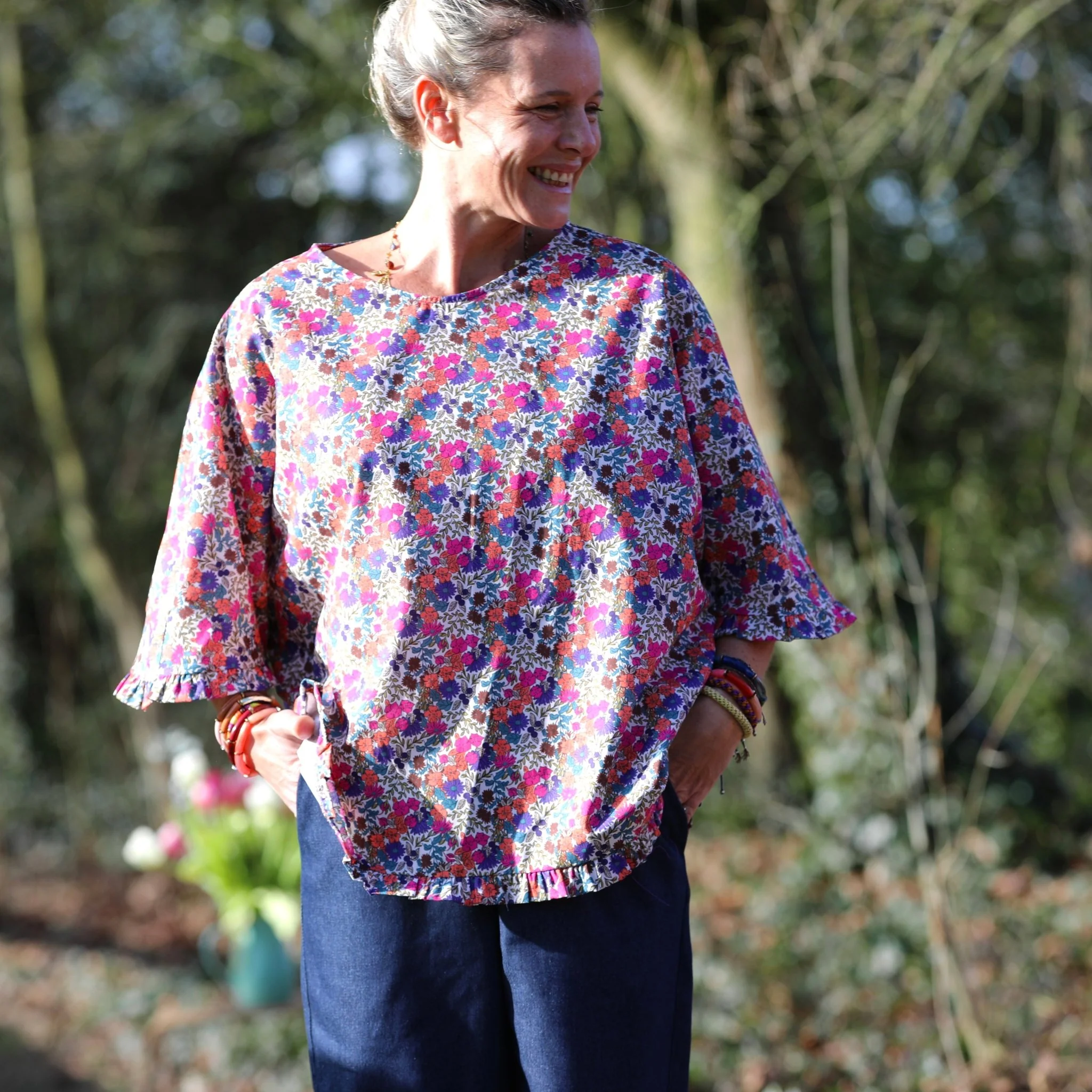 Blouse Annette – Petit floral poétique - Image 5