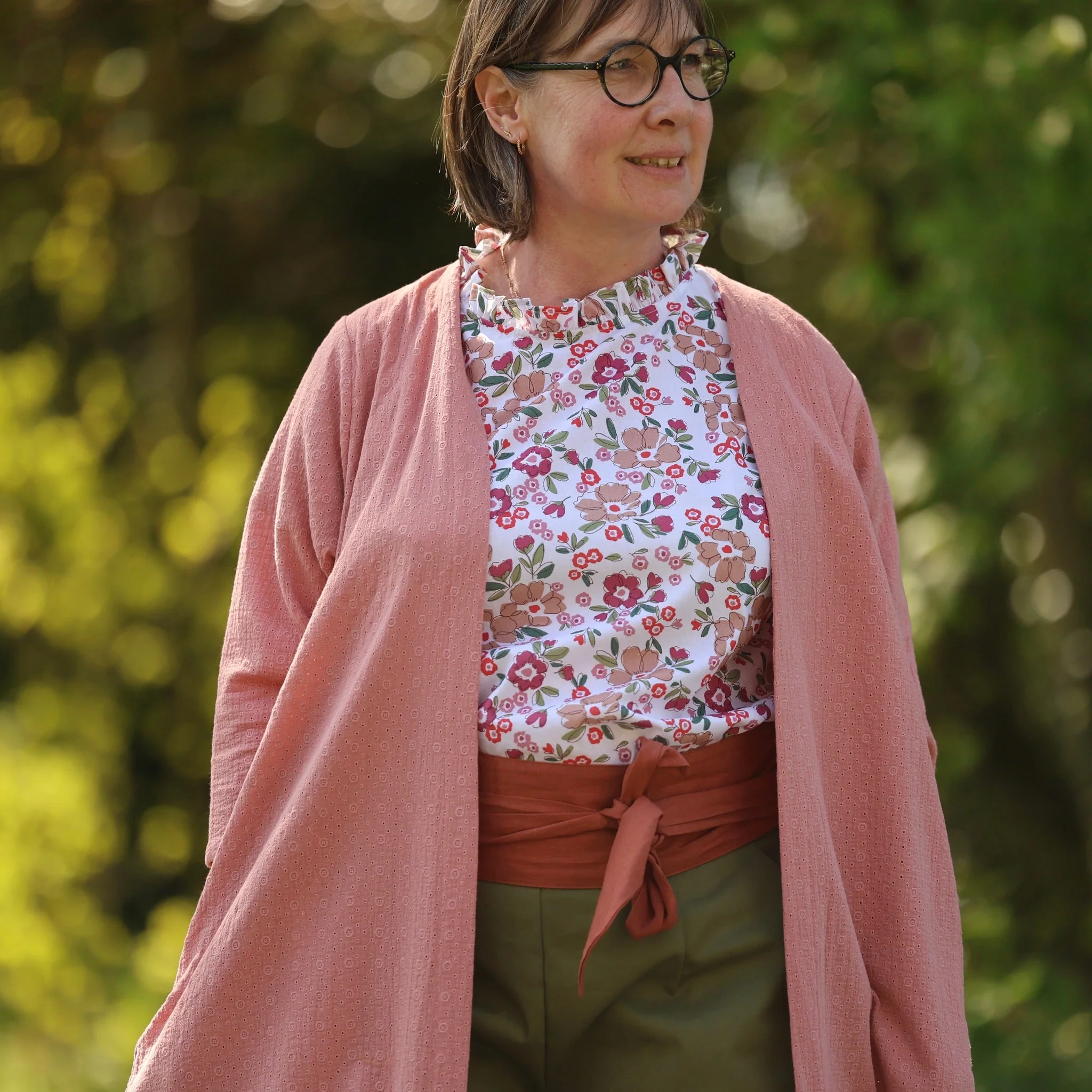 Blouse Camélia – Coton souffle fleuri - Image 3