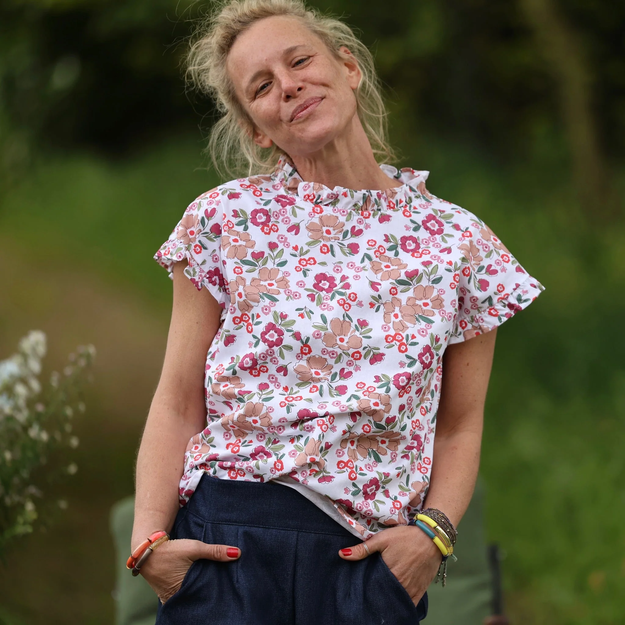 Blouse Camélia – Coton souffle fleuri - Image 9