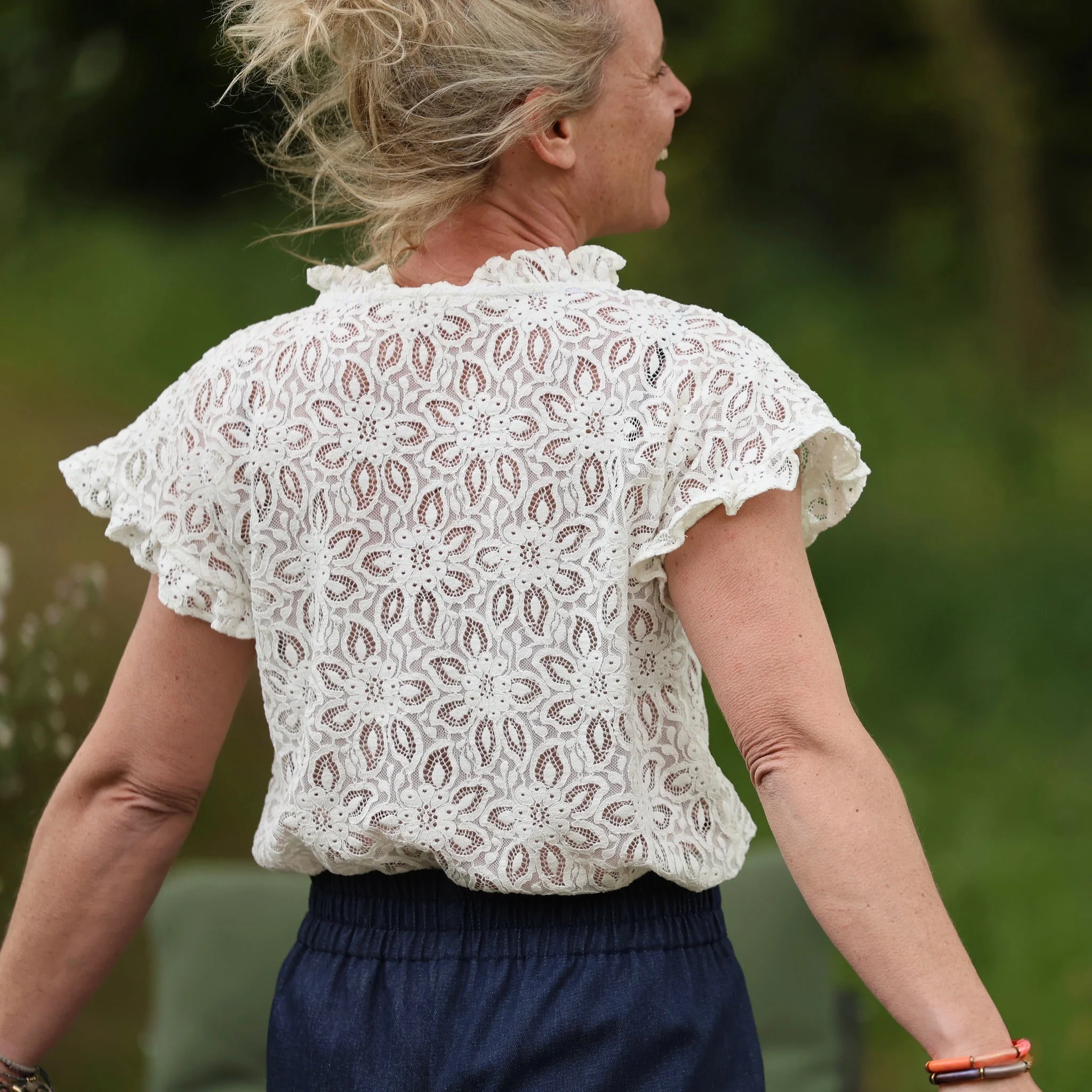 Blouse Camélia – Dentelle ivoire - Image 3