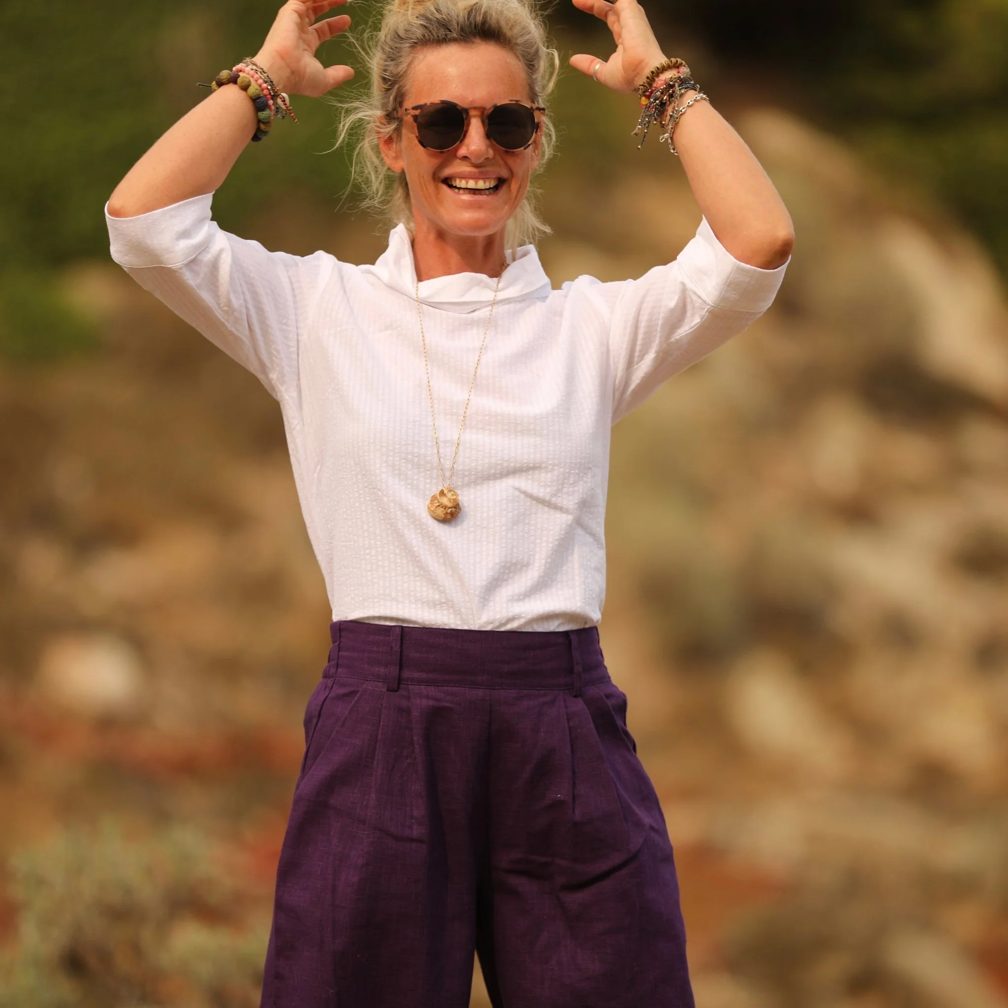Blouse Catherine seersucker blanc - Image 7