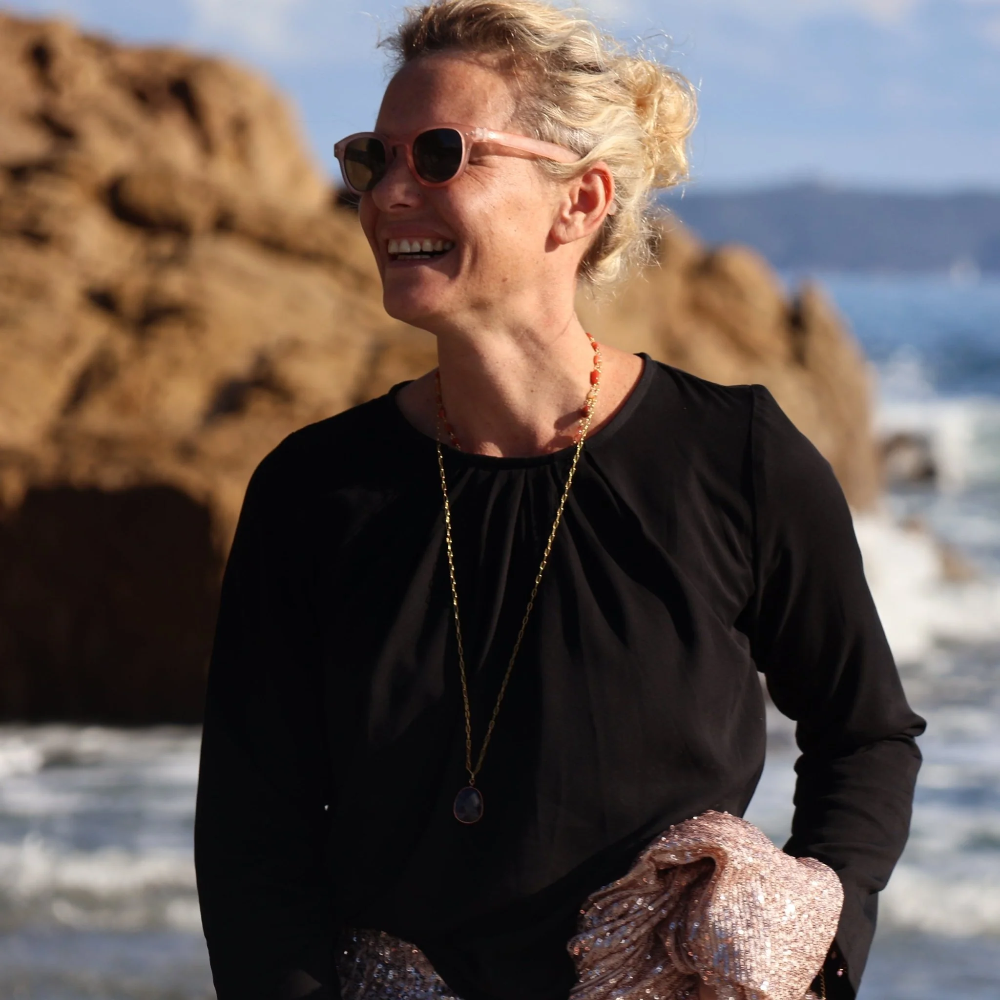 Blouse Cléo - viscose noire - Image 5