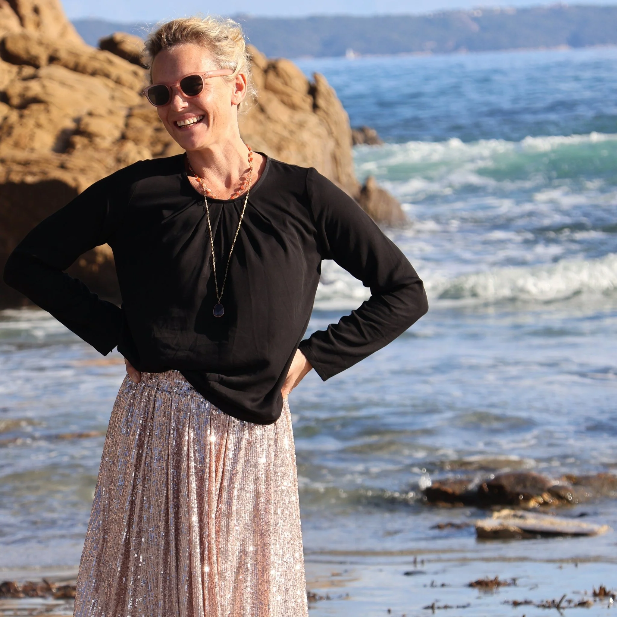 Blouse Cléo - viscose noire - Image 6