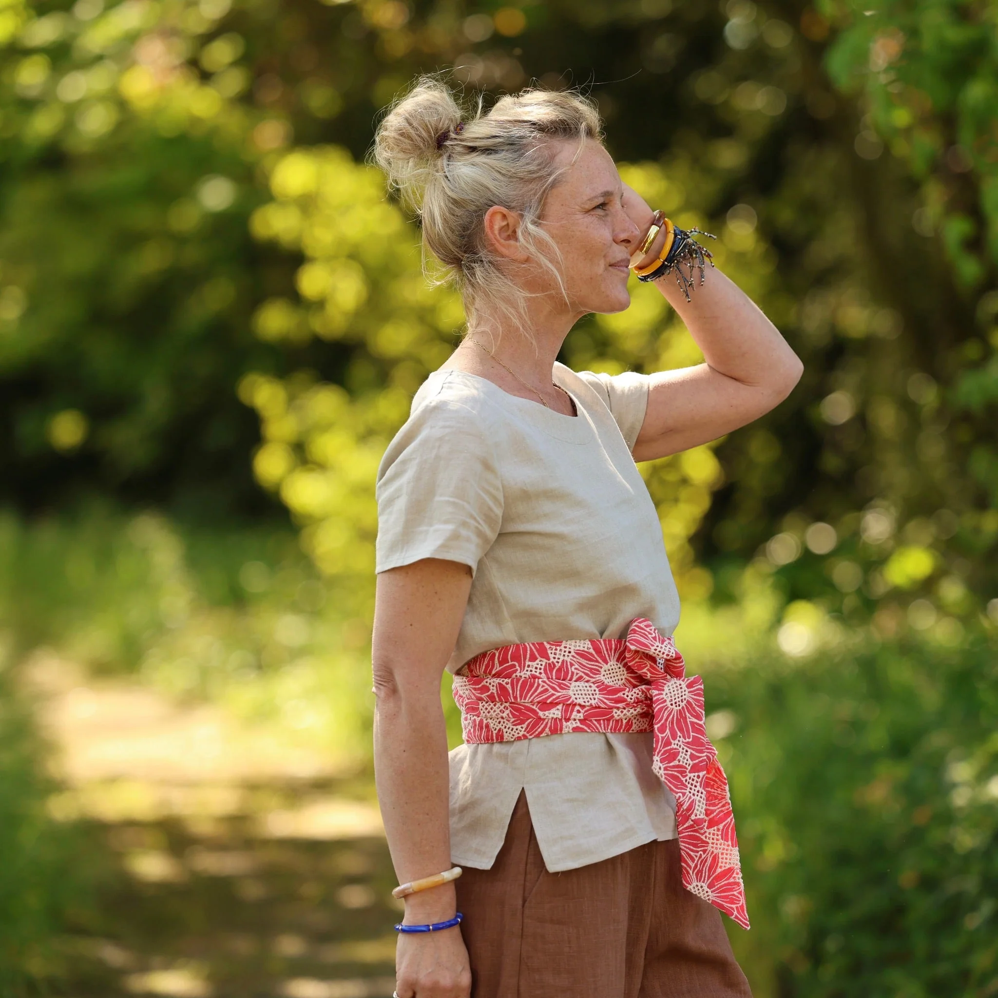 Blouse Emeline en lin naturel - Image 12