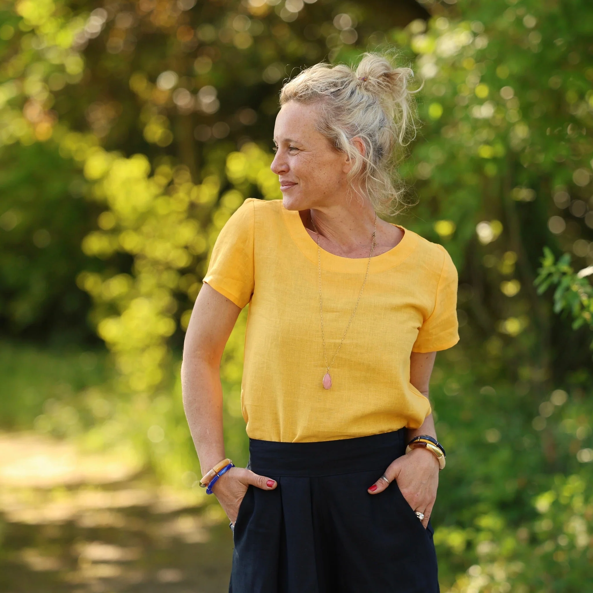 Blouse Emeline en lin soleil - Image 9