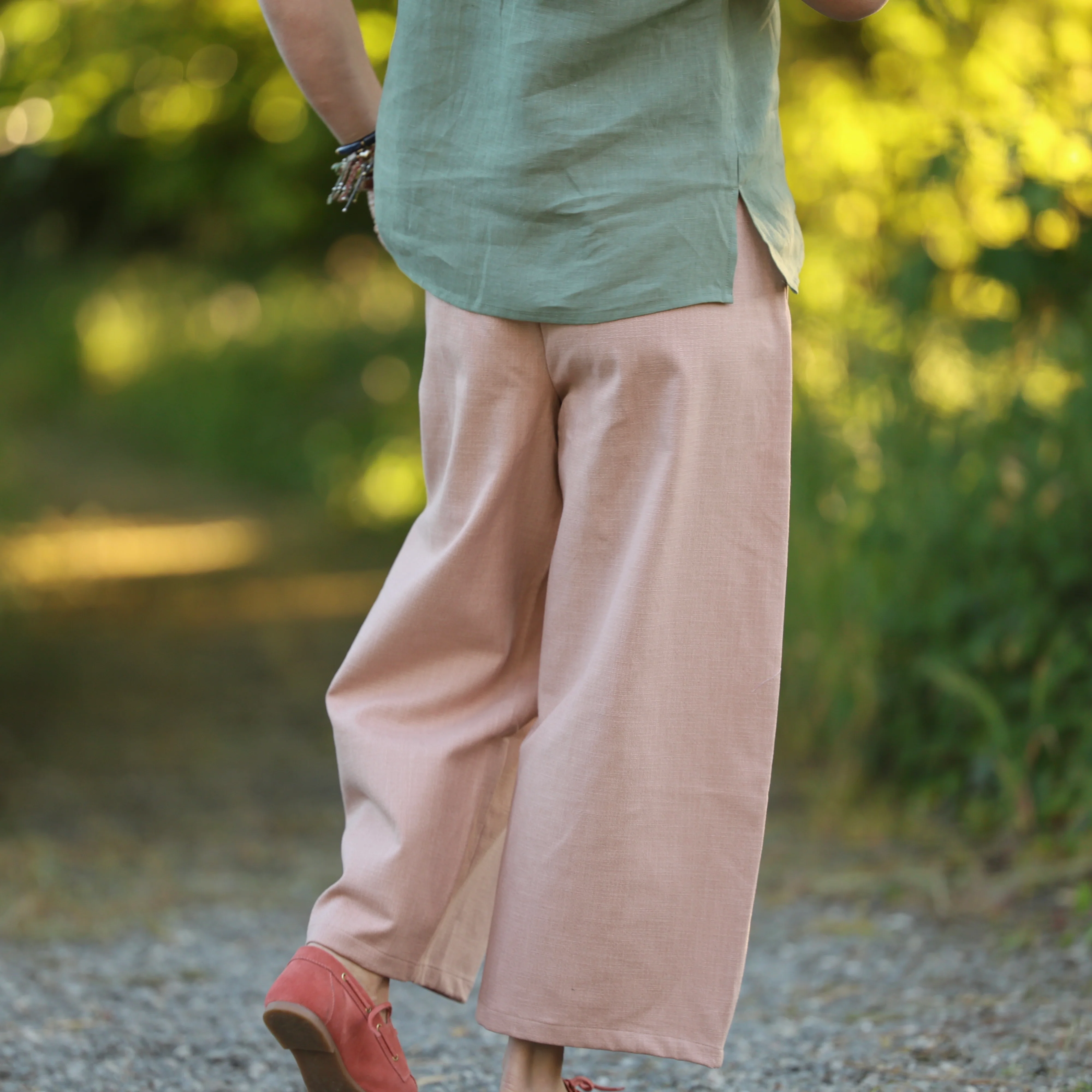 Blouse Emeline en lin vert cactus - Image 6