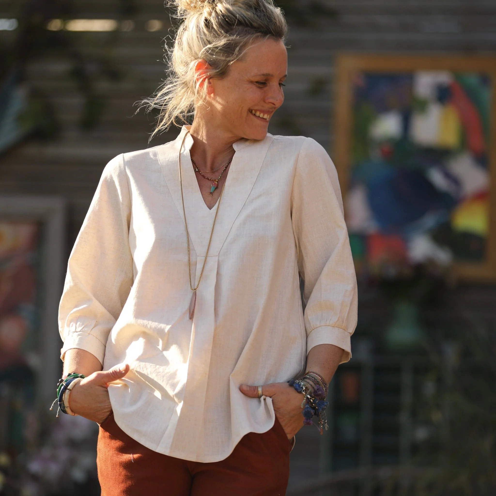 Blouse Isabeau - lin naturel