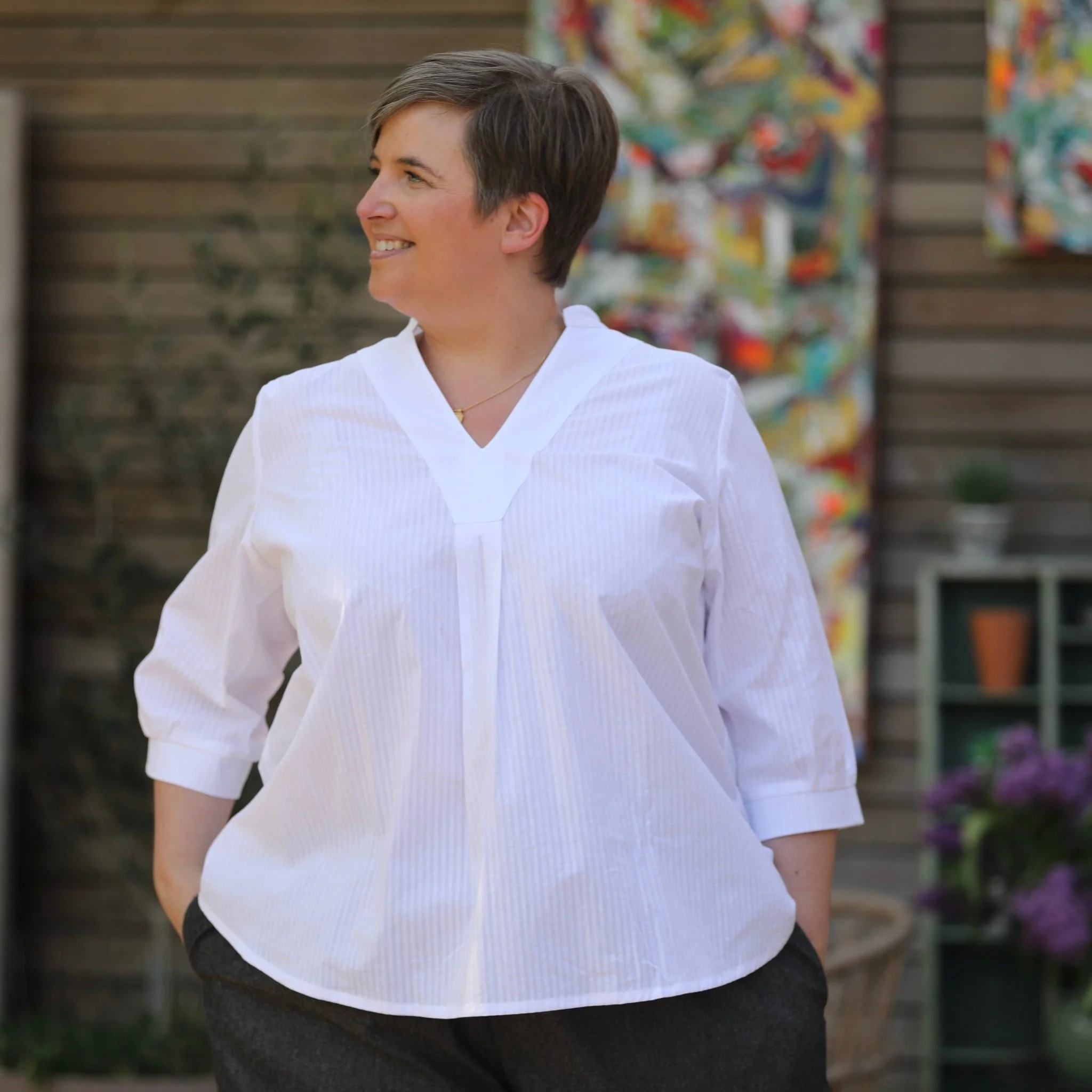 Blouse Isabeau - lin naturel - Image 9