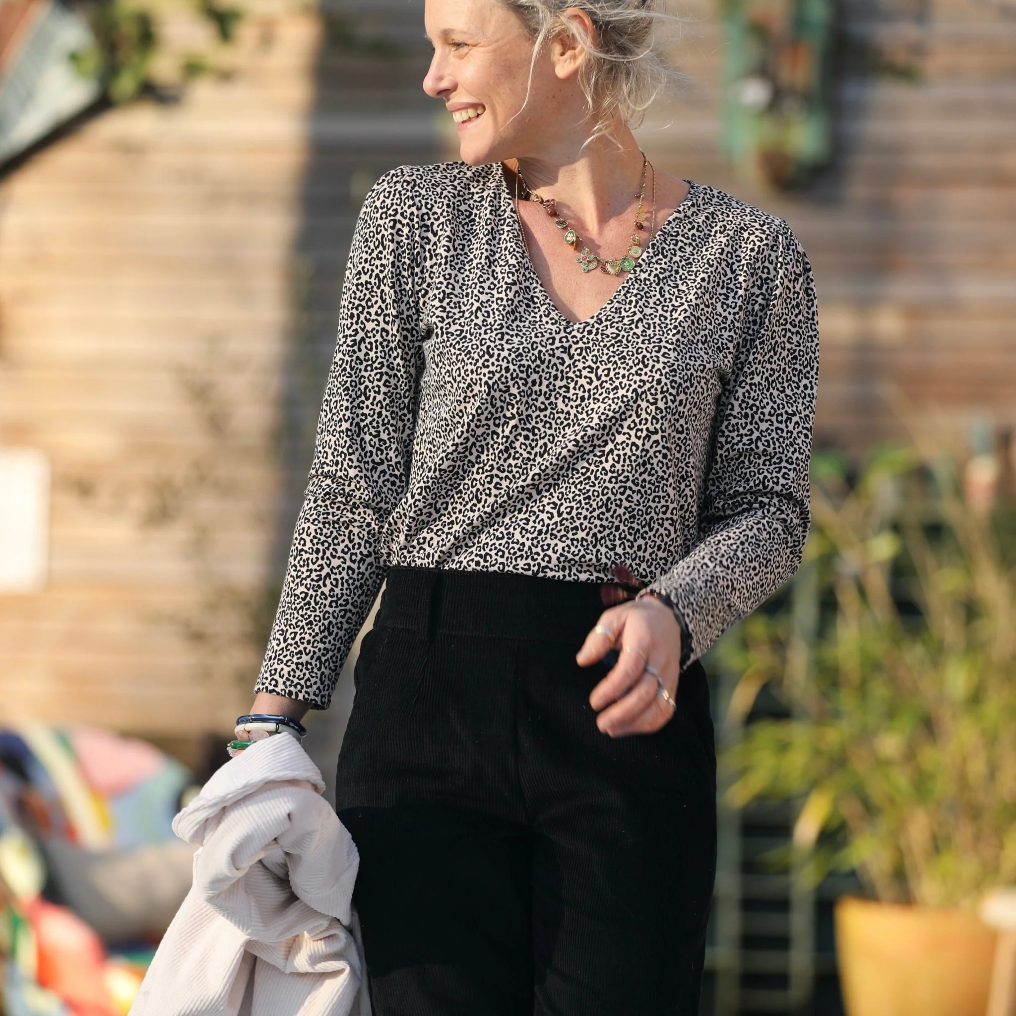 Blouse Lalou jersey de coton léo
