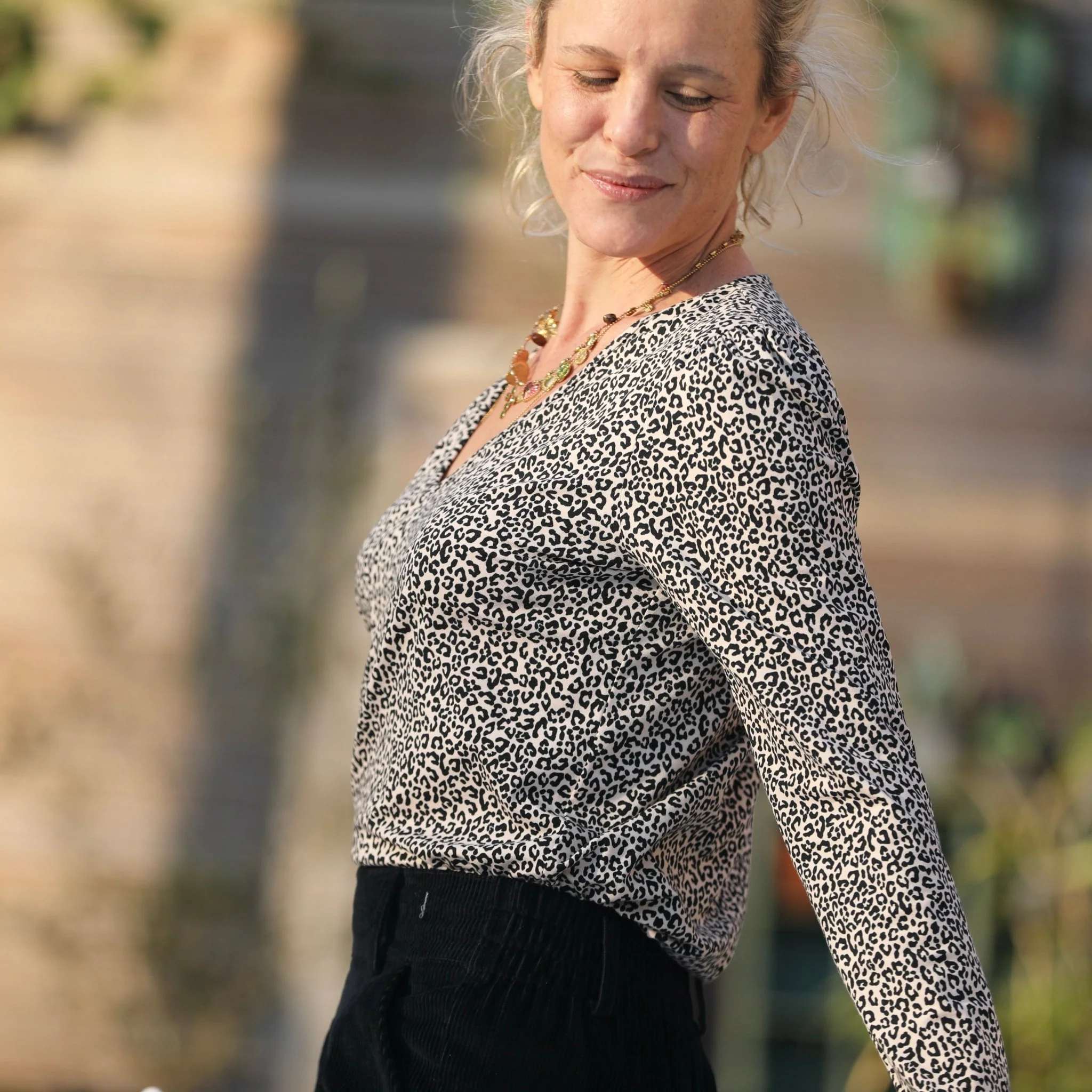 Blouse Lalou jersey de coton léo - Image 7
