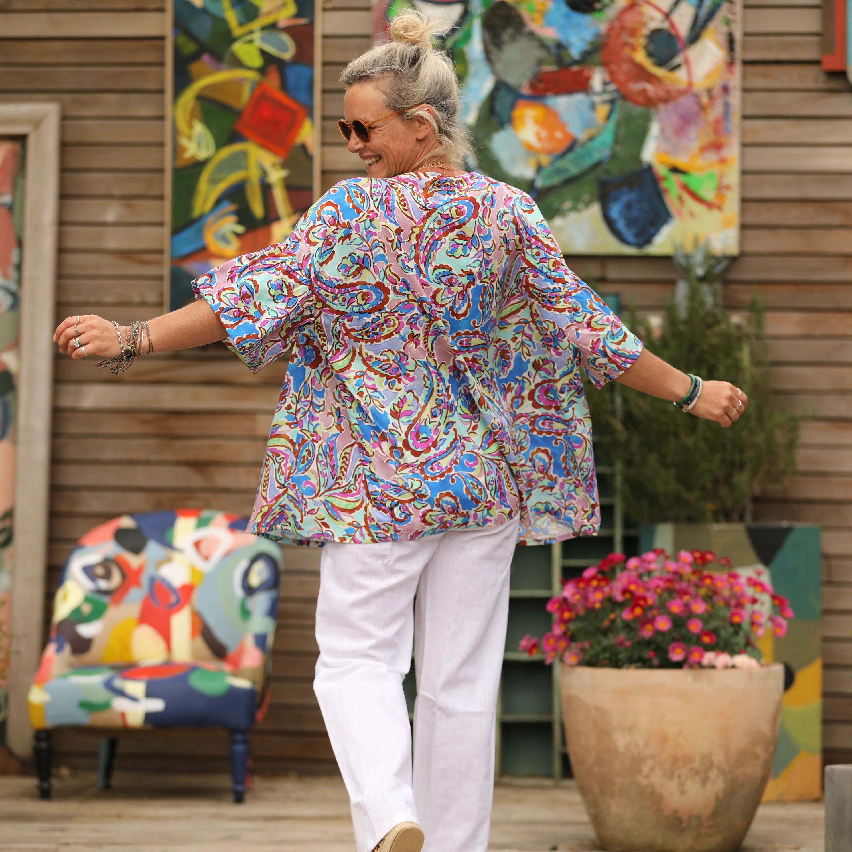 Blouse Léopoldine -  viscose Colorama - Image 4