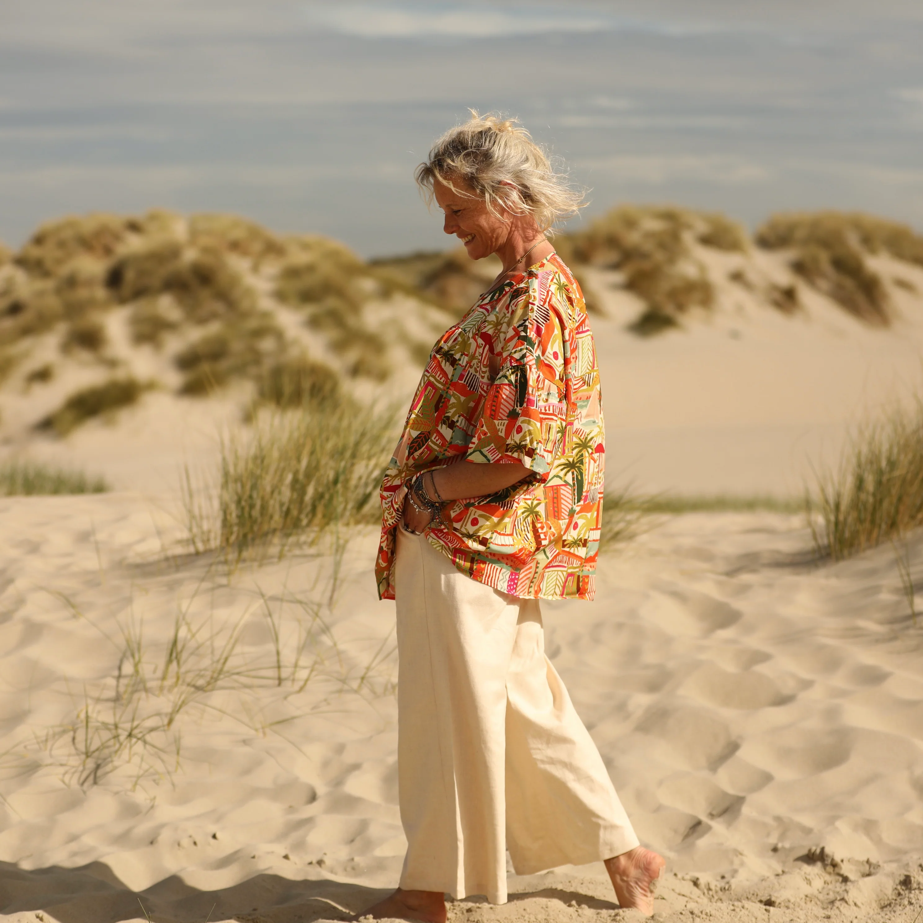 Blouse Léopoldine - viscose Verdure tropicale - Image 6