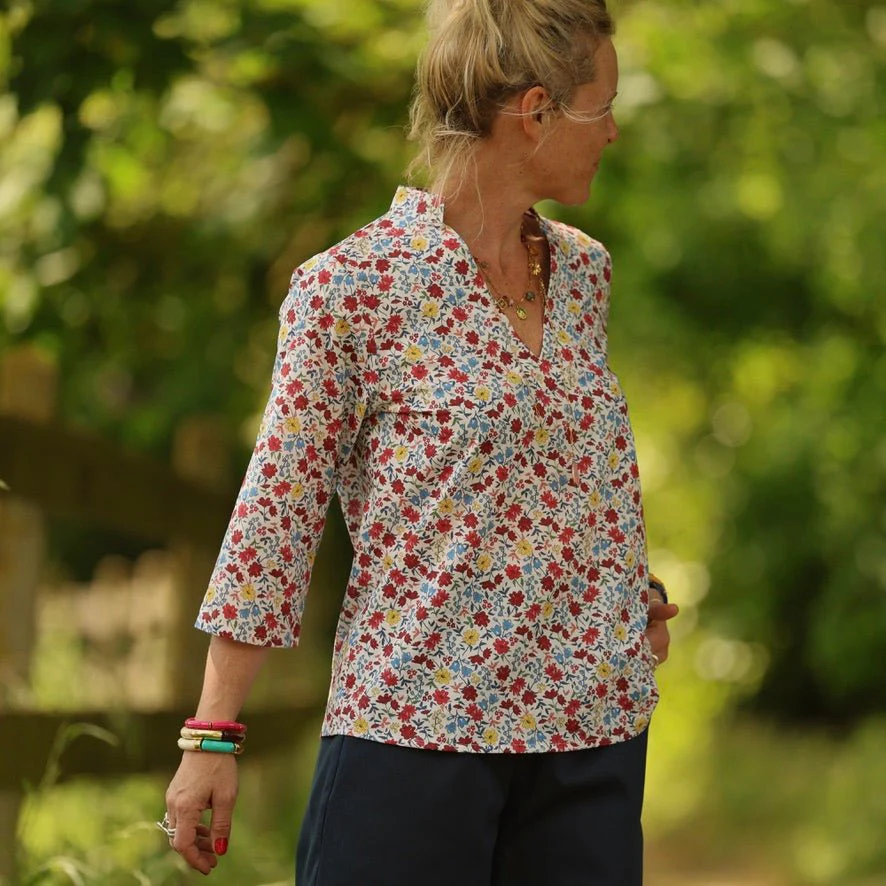 Blouse Madeleine – Coton Jardin espagnol - Image 4