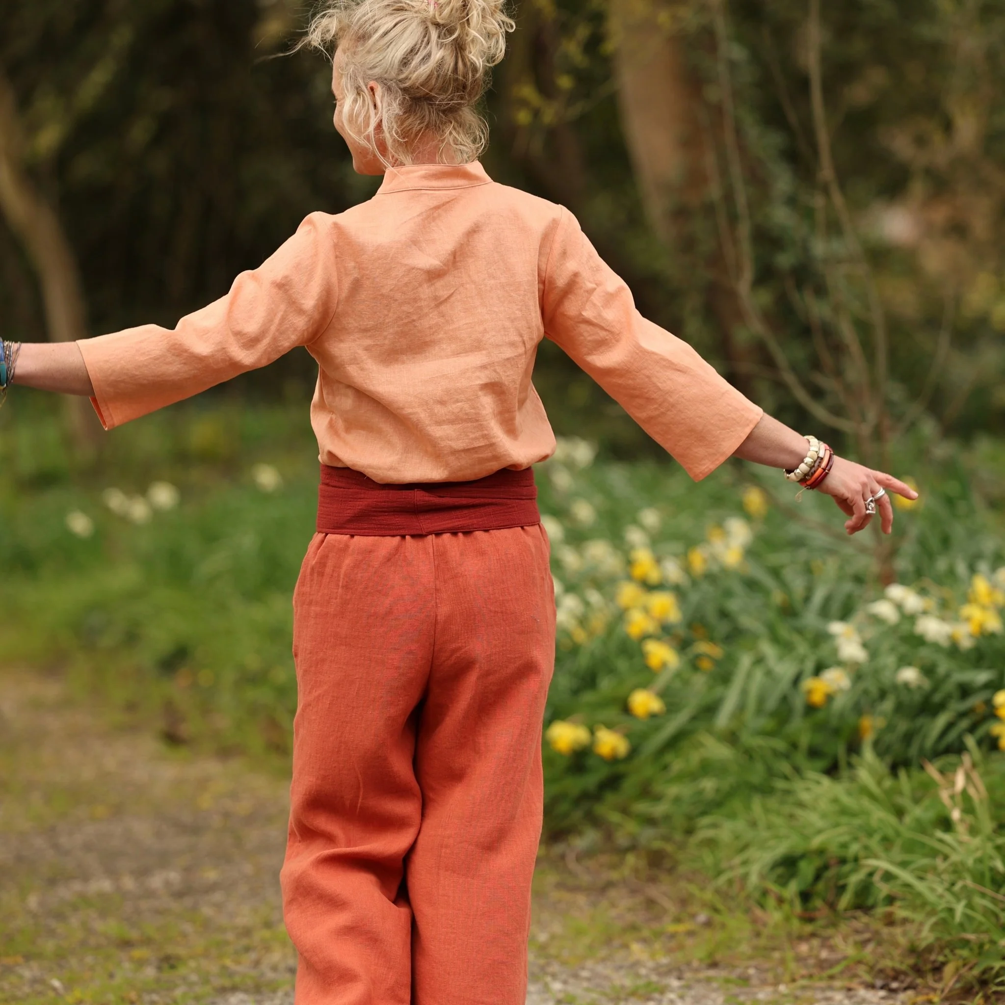 Blouse Madeleine – Lin Abricot - Image 18