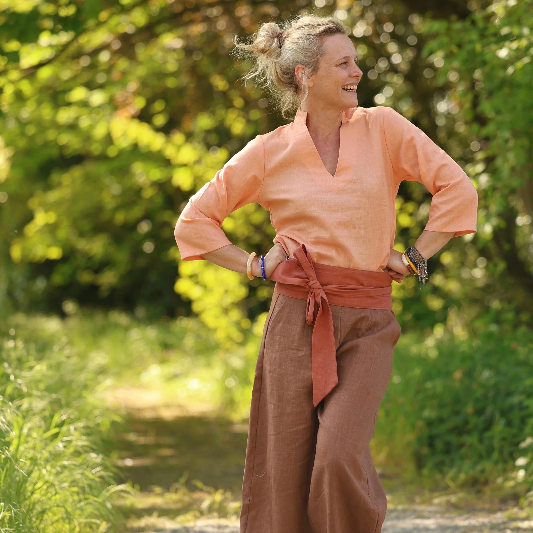 Blouse Madeleine – Lin Abricot - Image 7