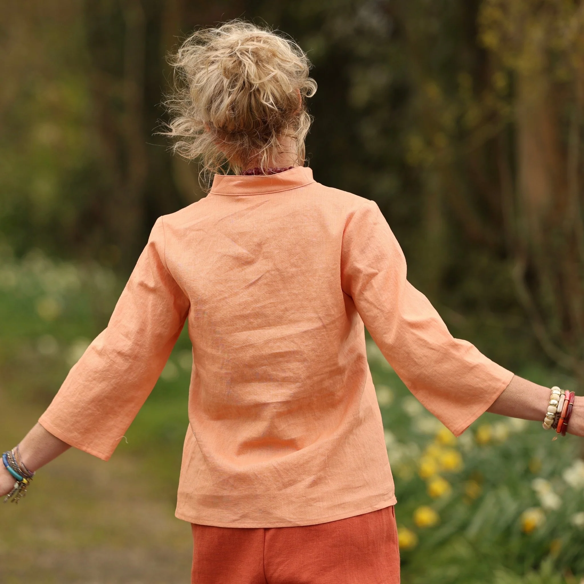Blouse Madeleine – Lin Abricot - Image 8