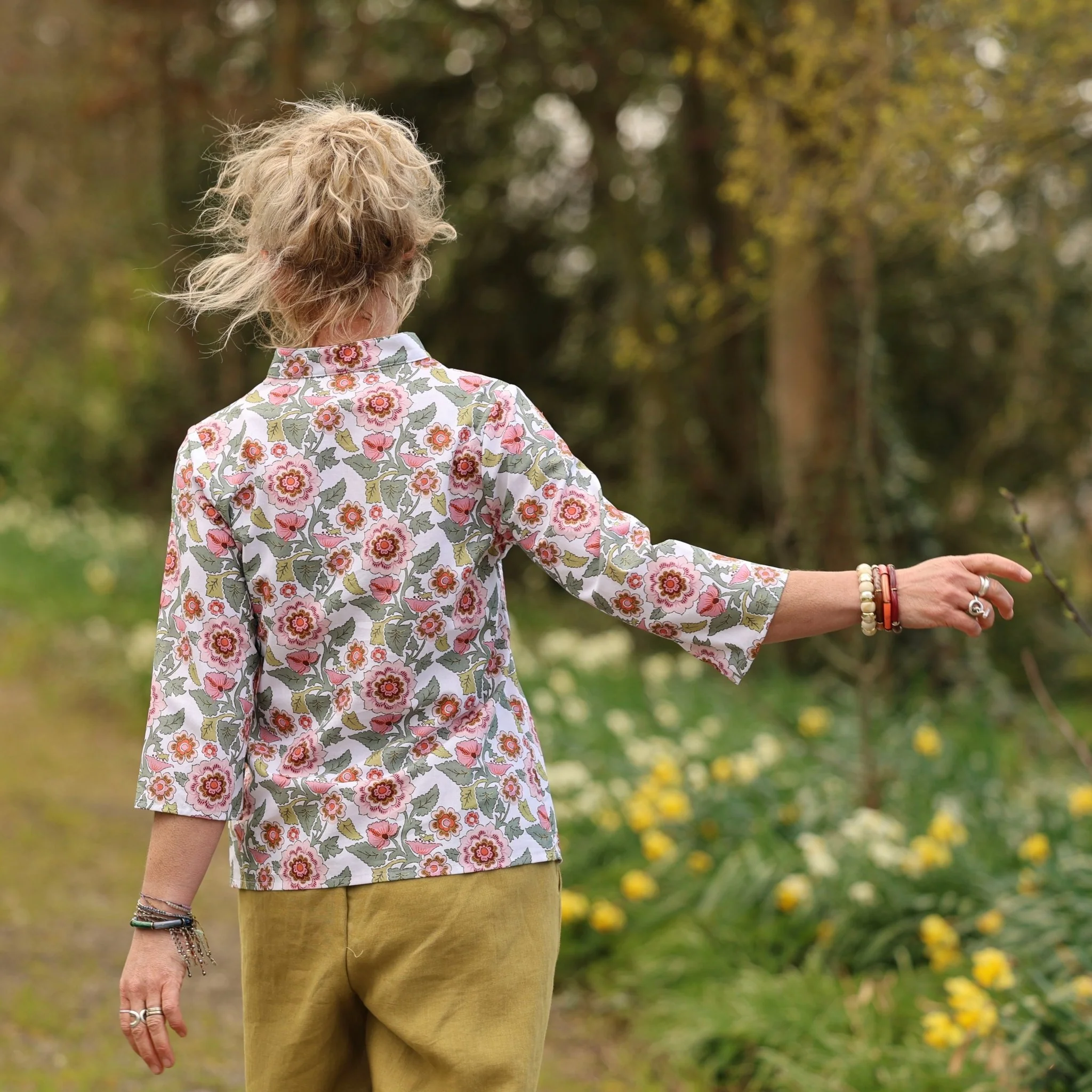 Blouse Madeleine – Coton Roseraie Sauvage - Image 4