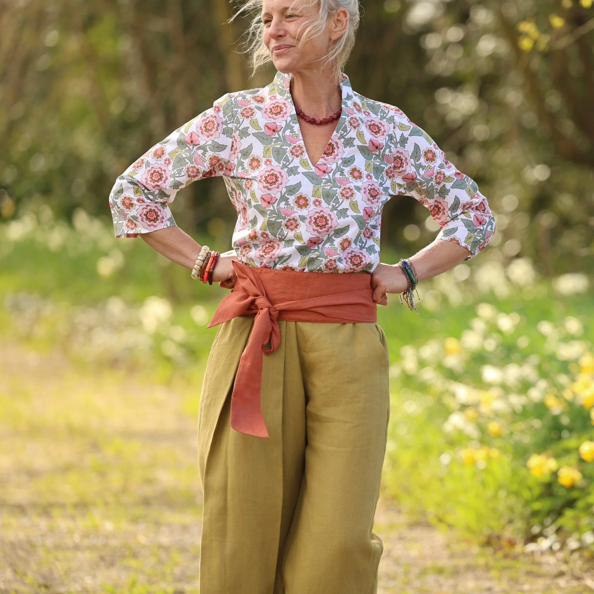 Blouse Madeleine – Coton Roseraie Sauvage - Image 7