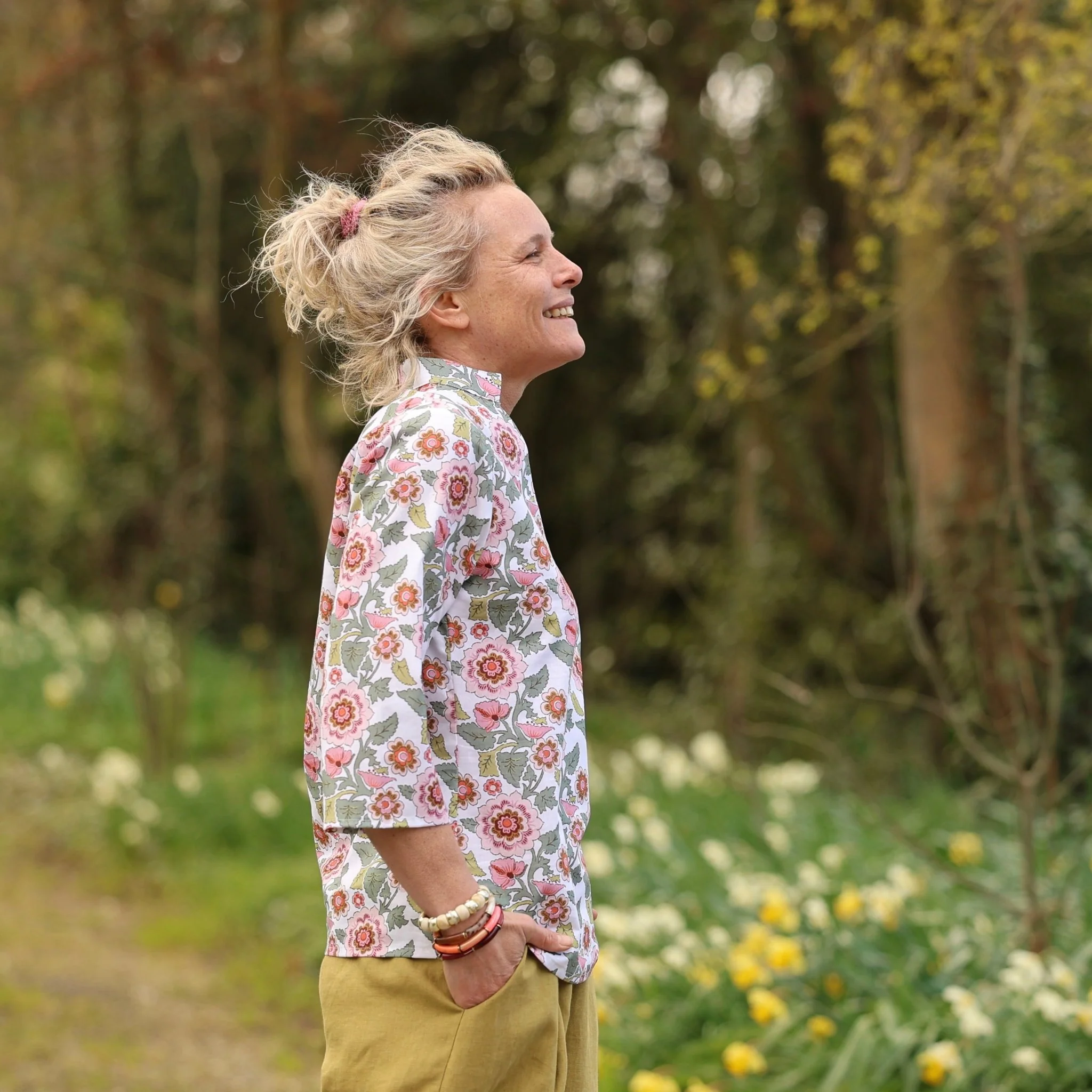 Blouse Madeleine – Coton Roseraie Sauvage - Image 8