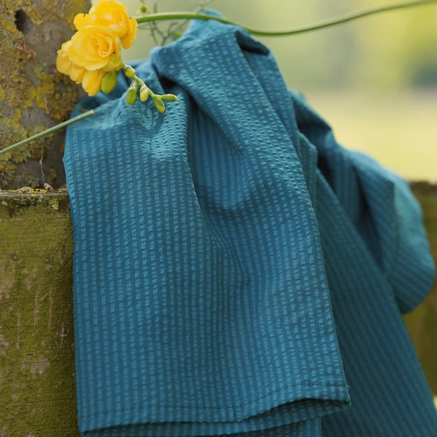 Blouse Madeleine – Seersucker de coton canard - Image 2