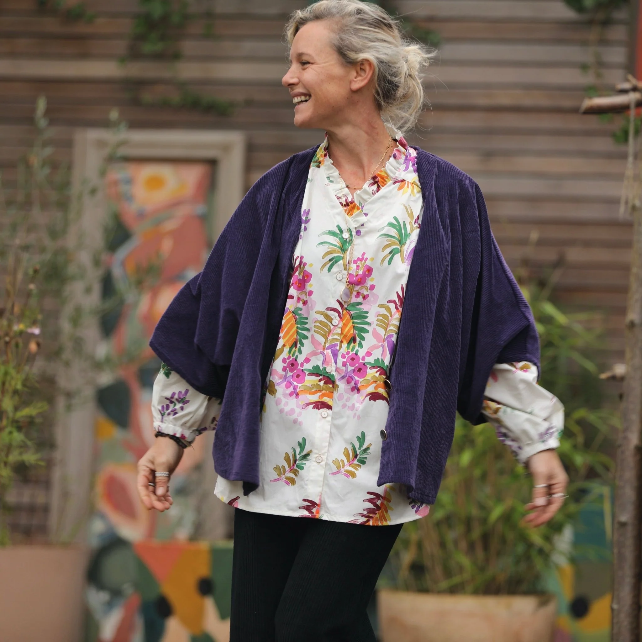 Blouse Miléna - popeline de coton Floraison - Image 6