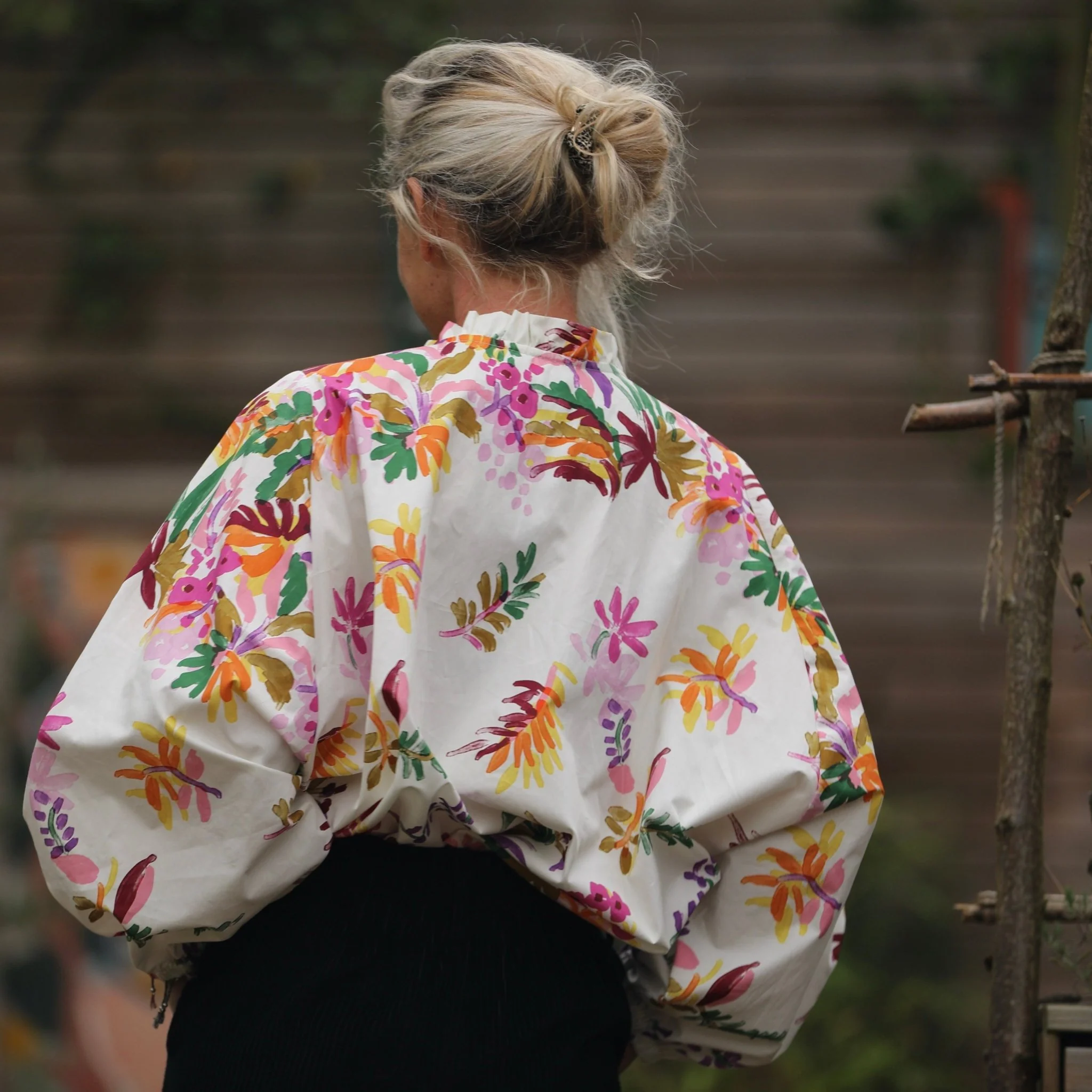 Blouse Miléna - popeline de coton Floraison - Image 8