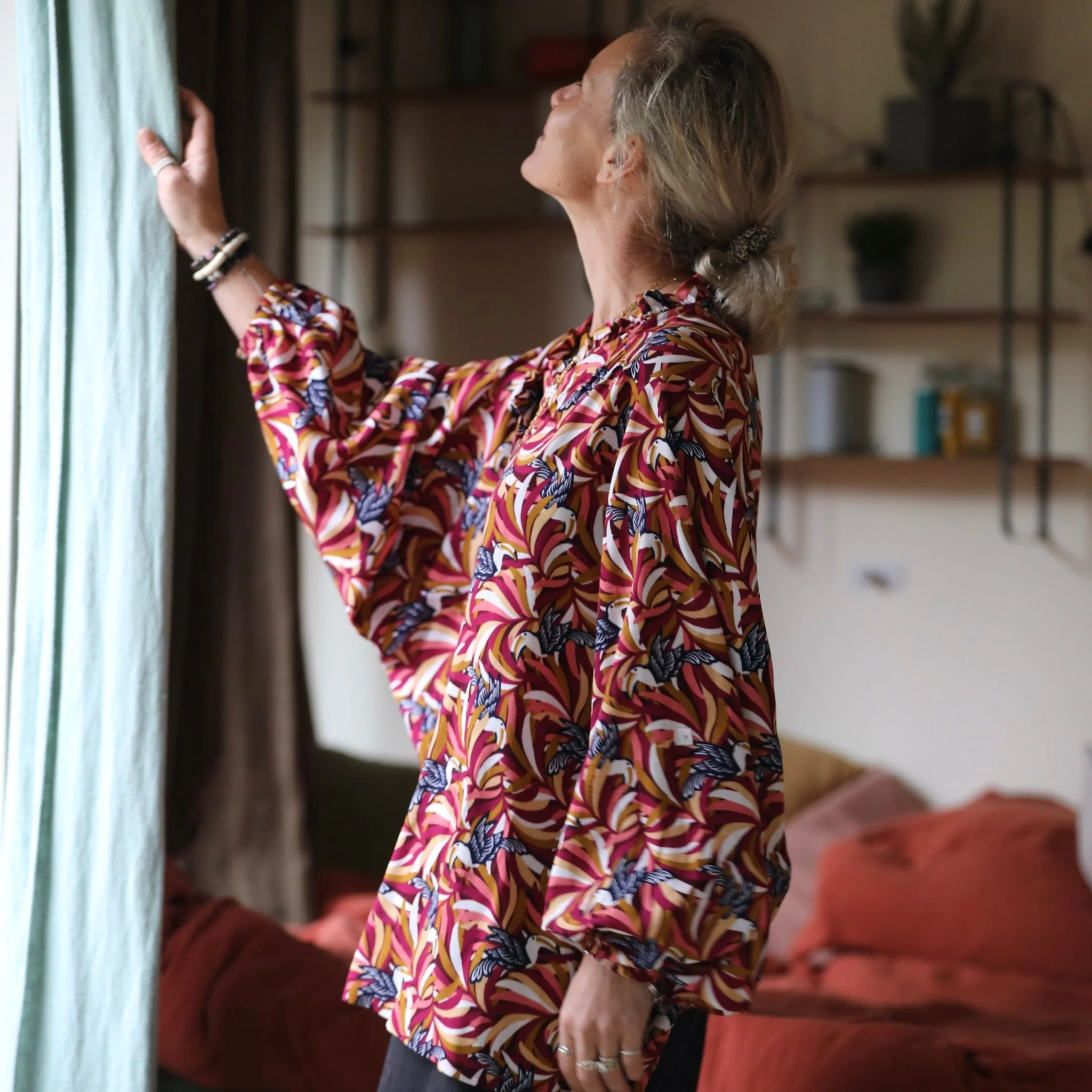 Blouse Miléna - viscose tropical - Image 4