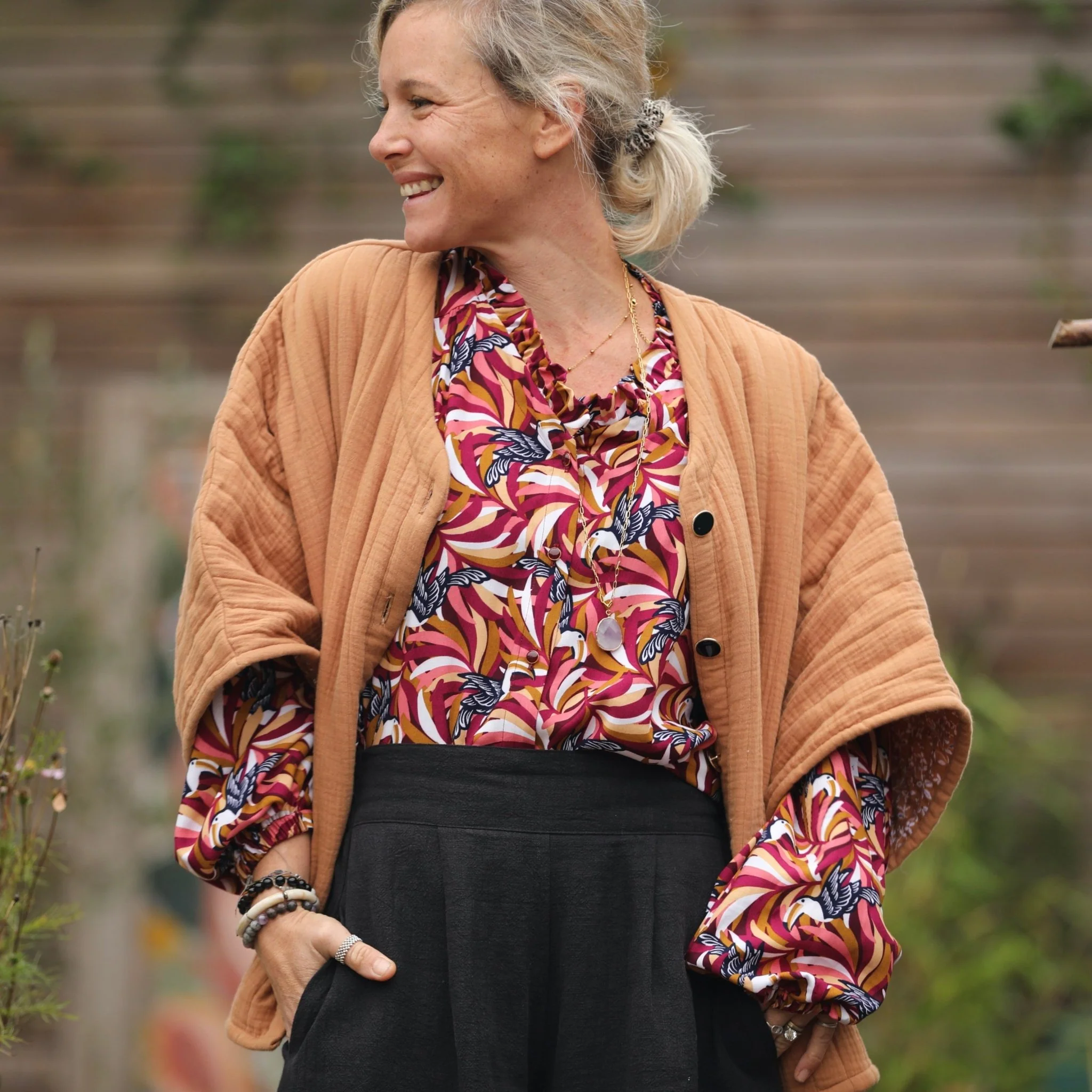 Blouse Miléna - viscose tropical - Image 5