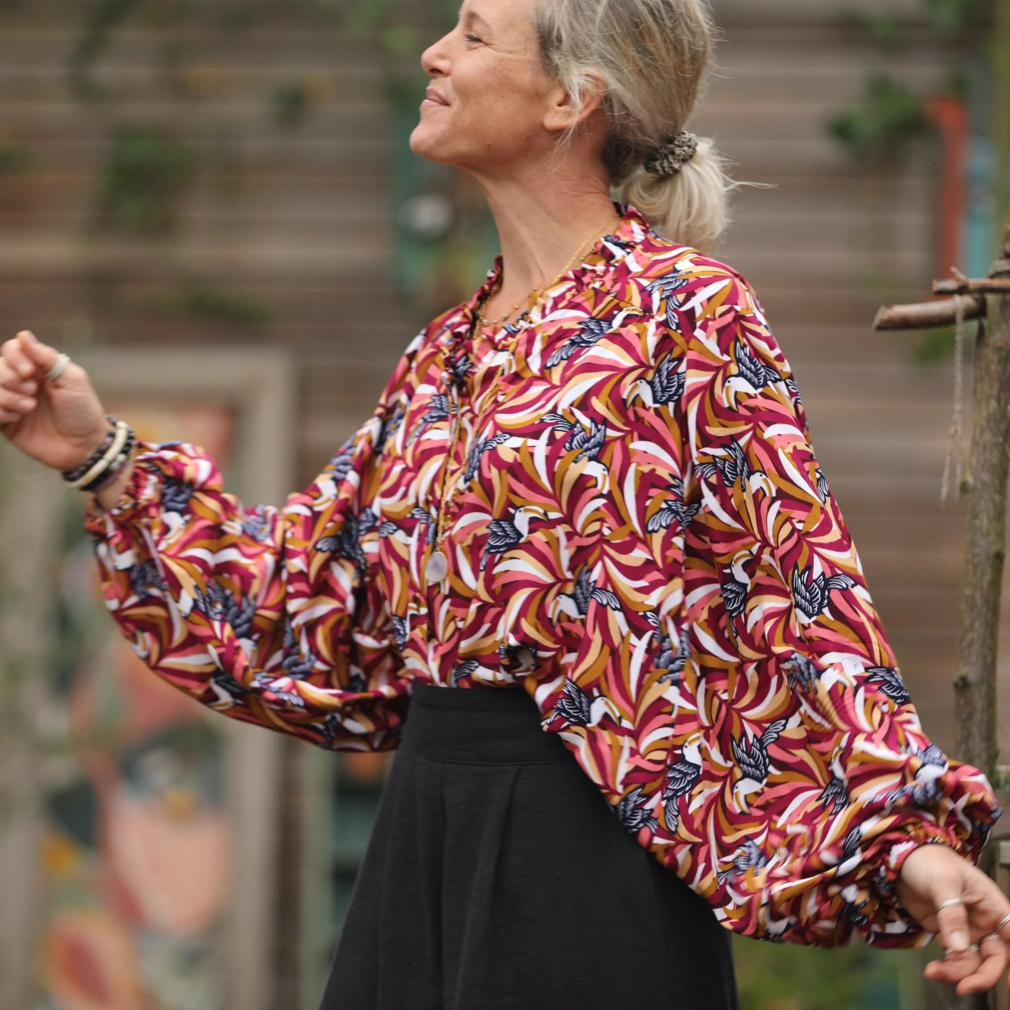 Blouse Miléna - viscose tropical - Image 6