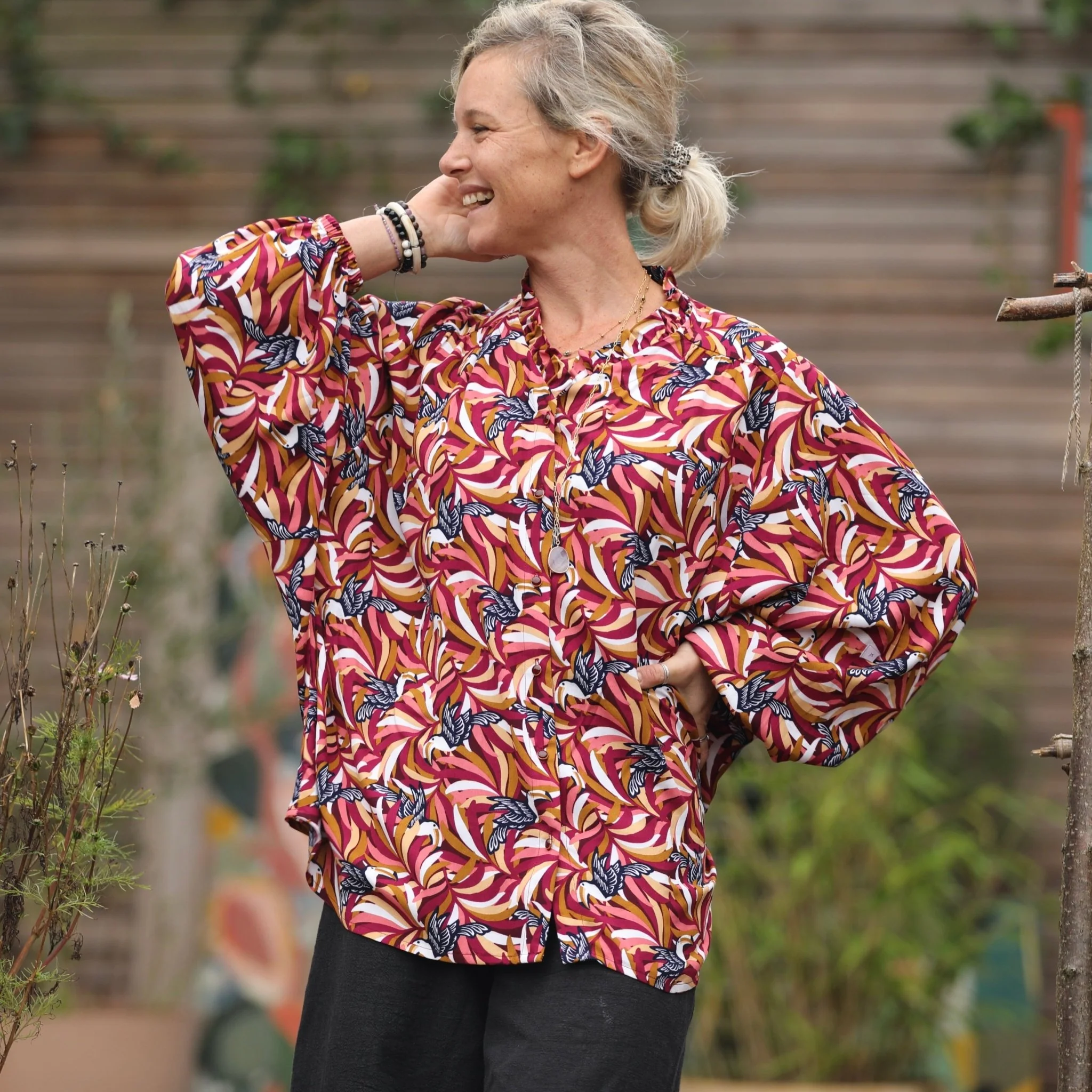 Blouse Miléna - viscose tropical - Image 7