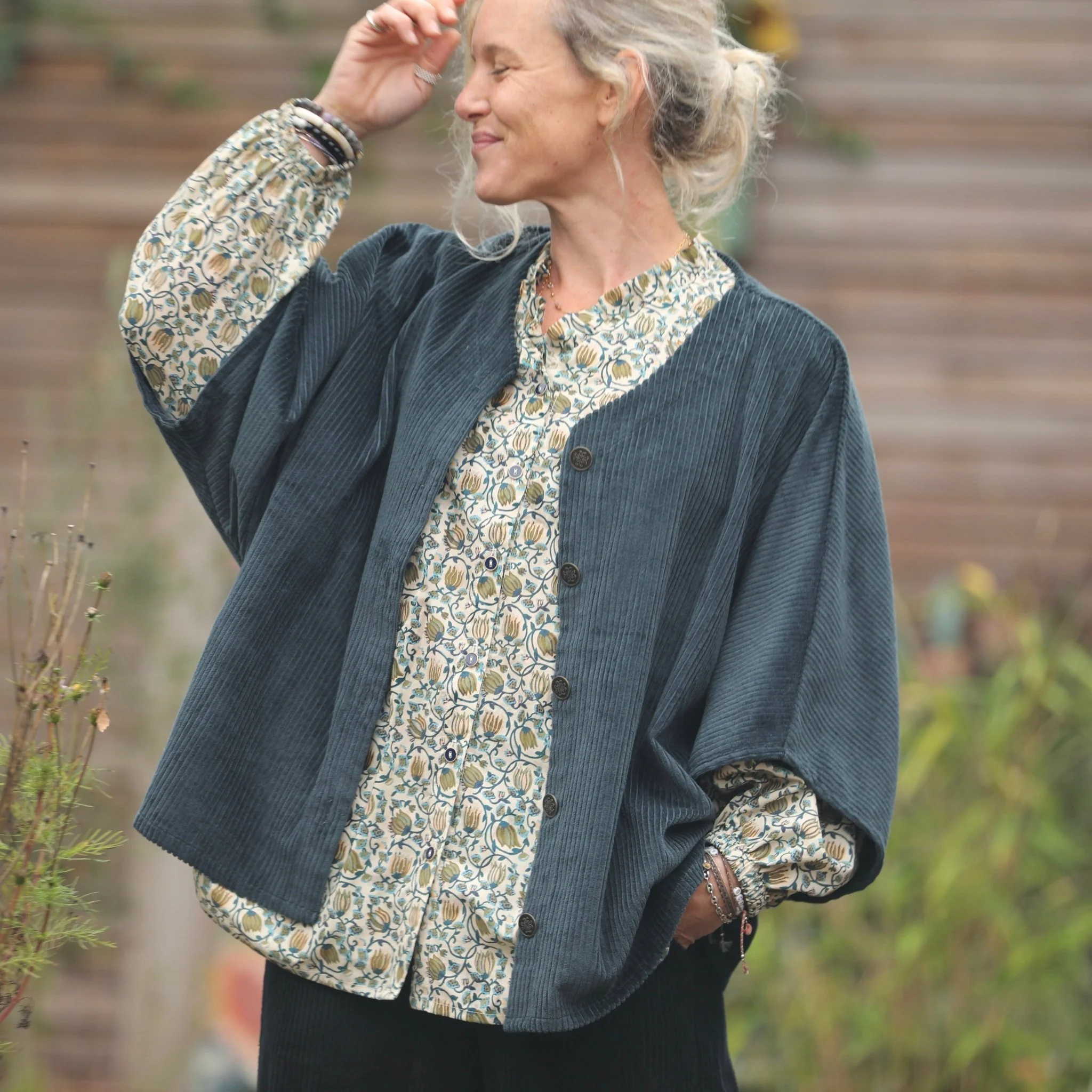 Blouse Miléna - voile de coton Fleurs de Jaipur - Image 6