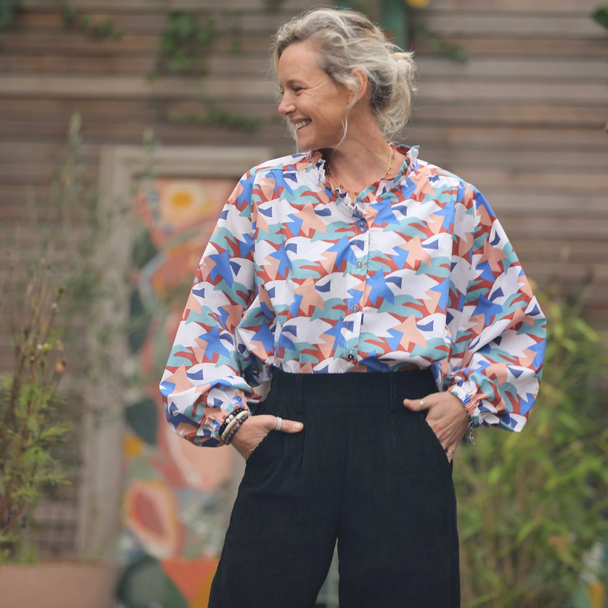 Blouse Miléna - voile de coton Perros-Guirec - Image 8