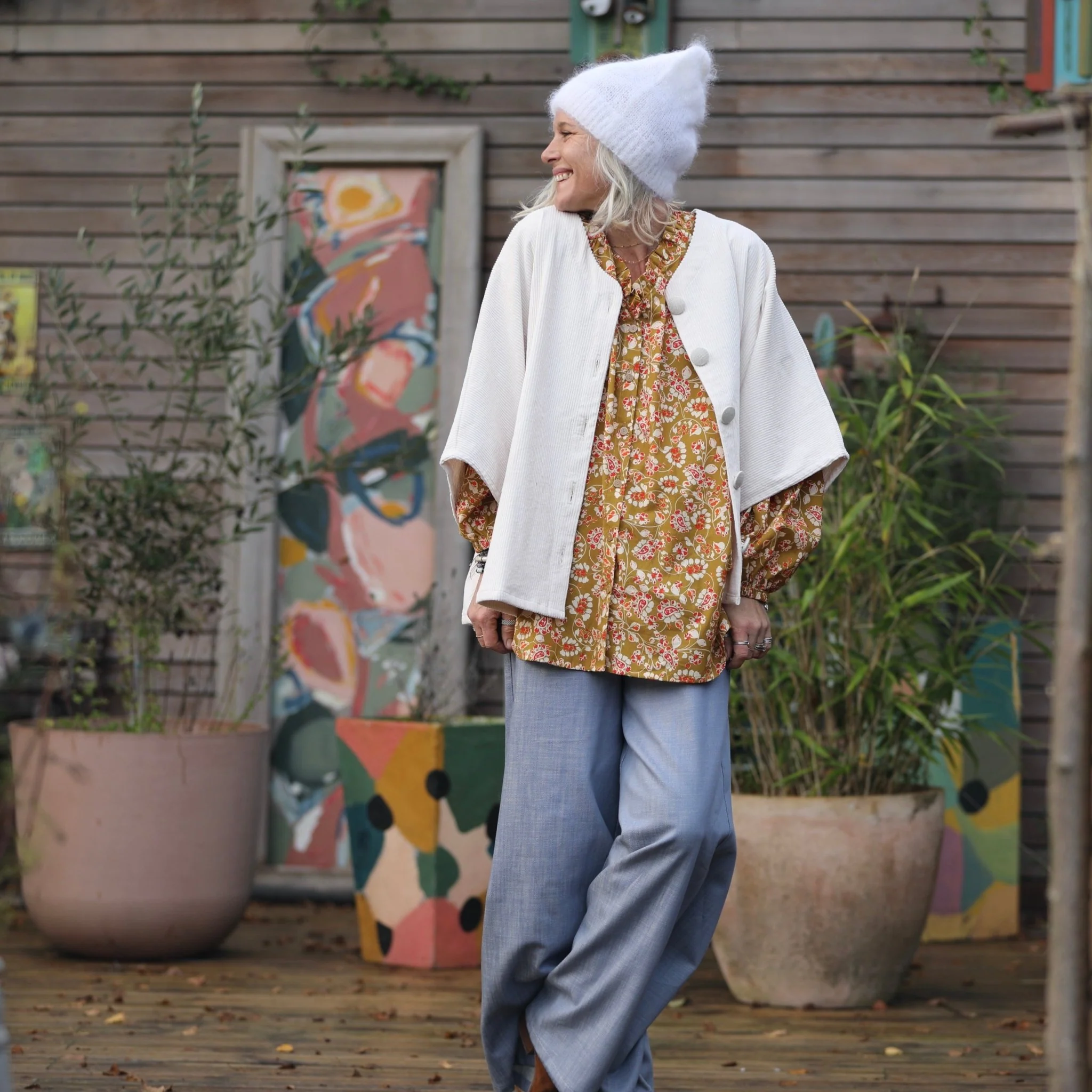 Blouse Miléna -  voile de coton Zéphyr - Image 3