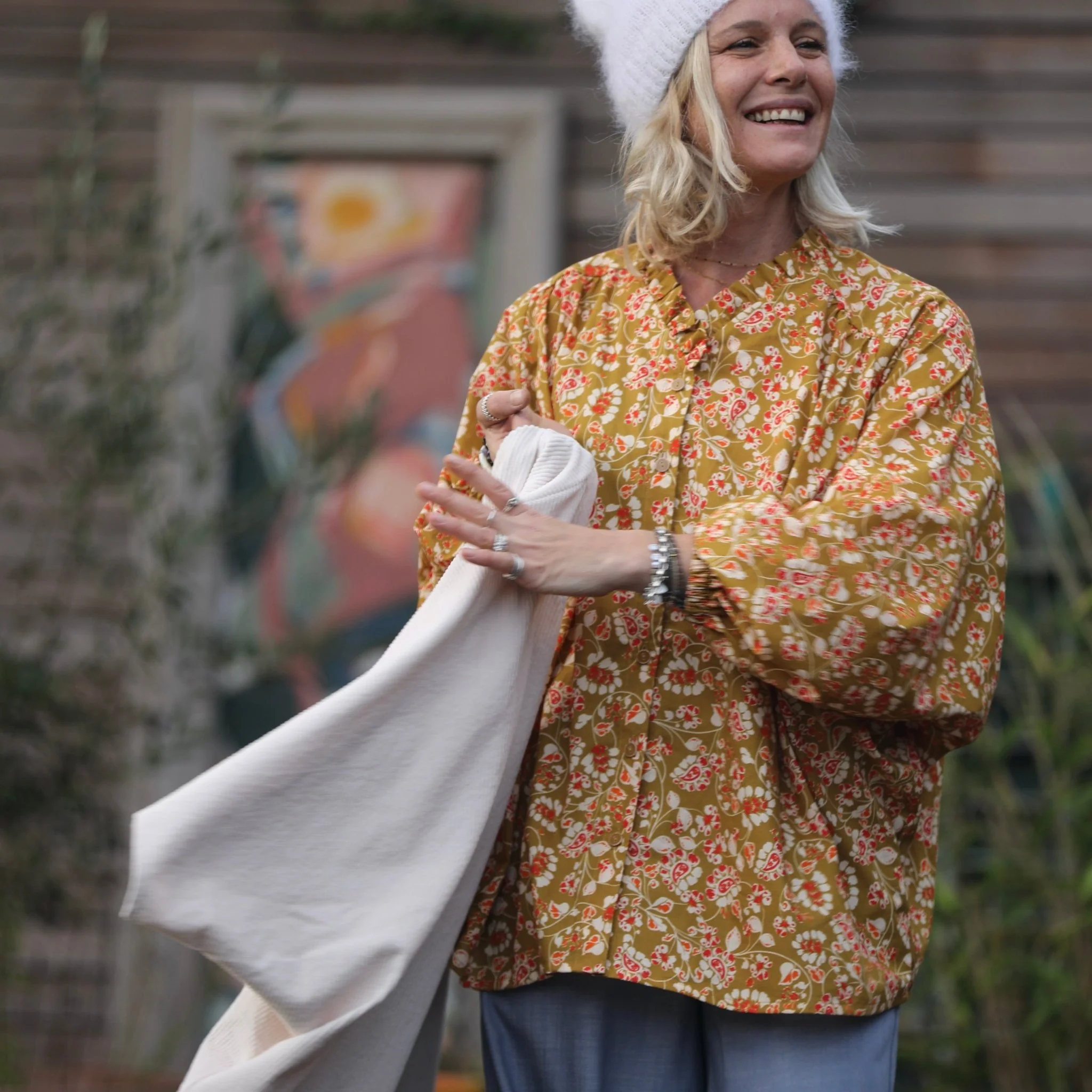 Blouse Miléna -  voile de coton Zéphyr - Image 4