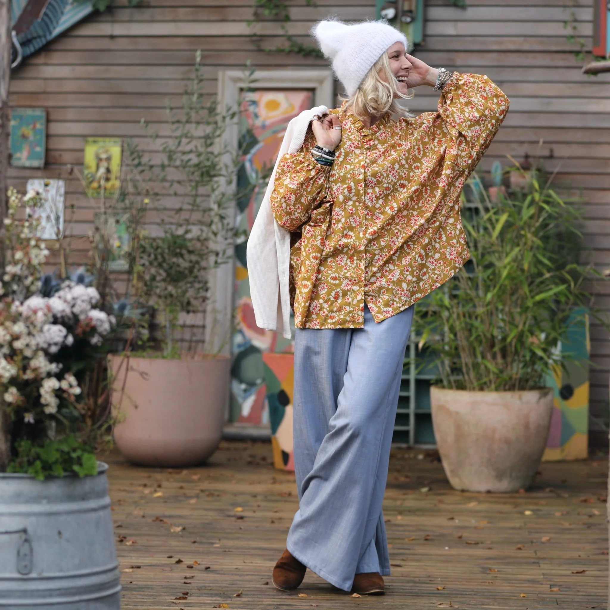 Blouse Miléna -  voile de coton Zéphyr - Image 7