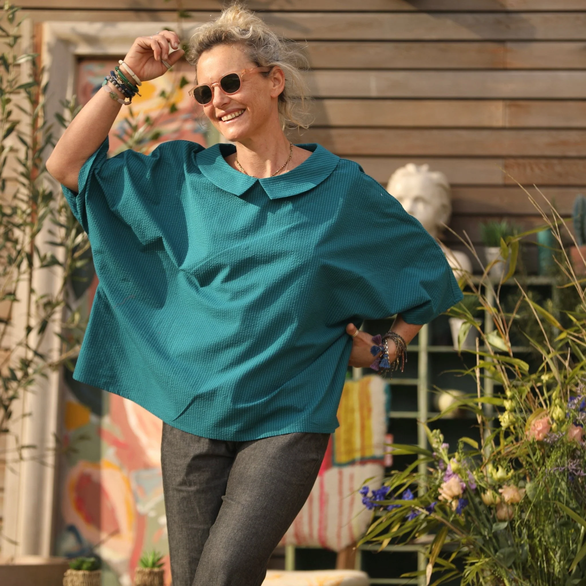 Blouse Myriem - seersucker canard - Image 5