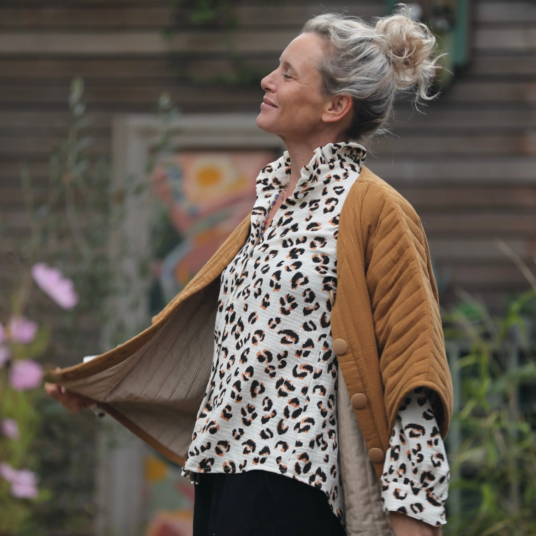Blouse Marthe -  double gaze de coton léo - Image 3