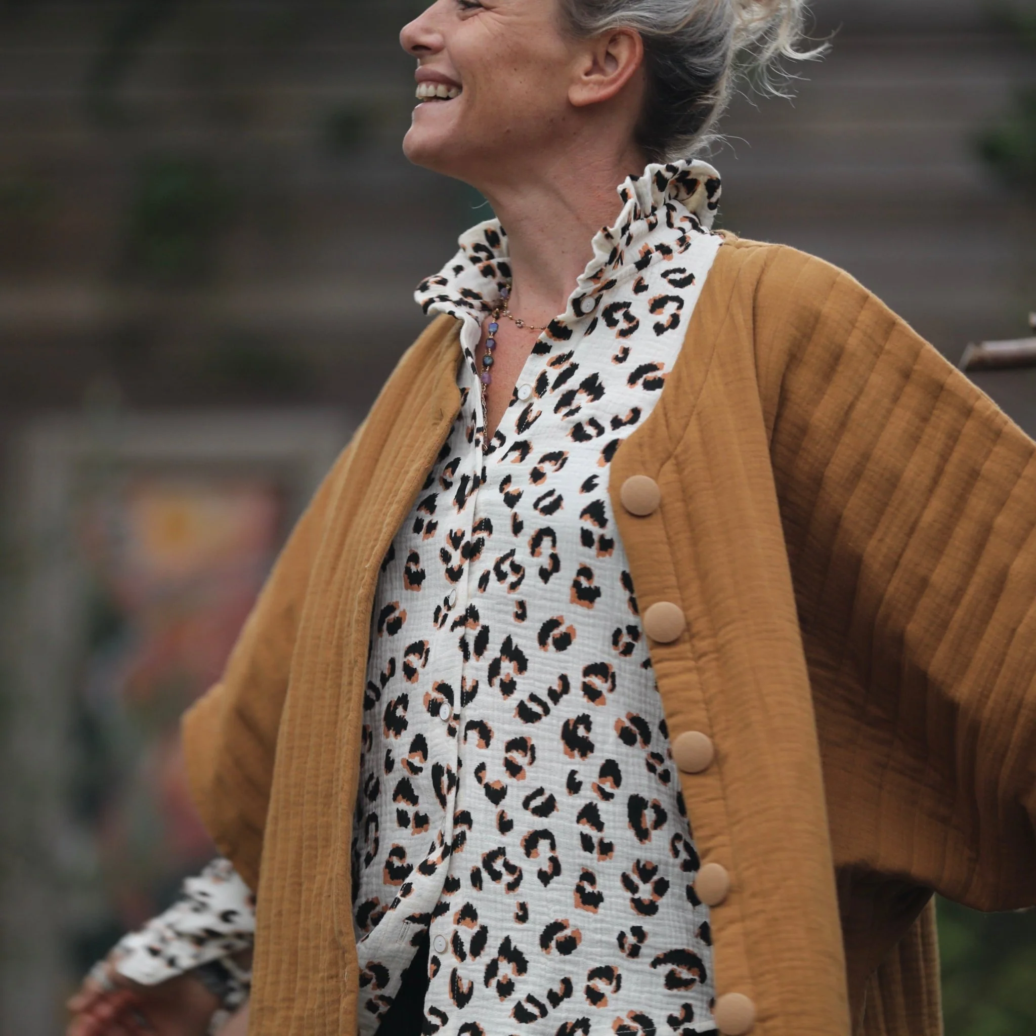 Blouse Marthe -  double gaze de coton léo - Image 5