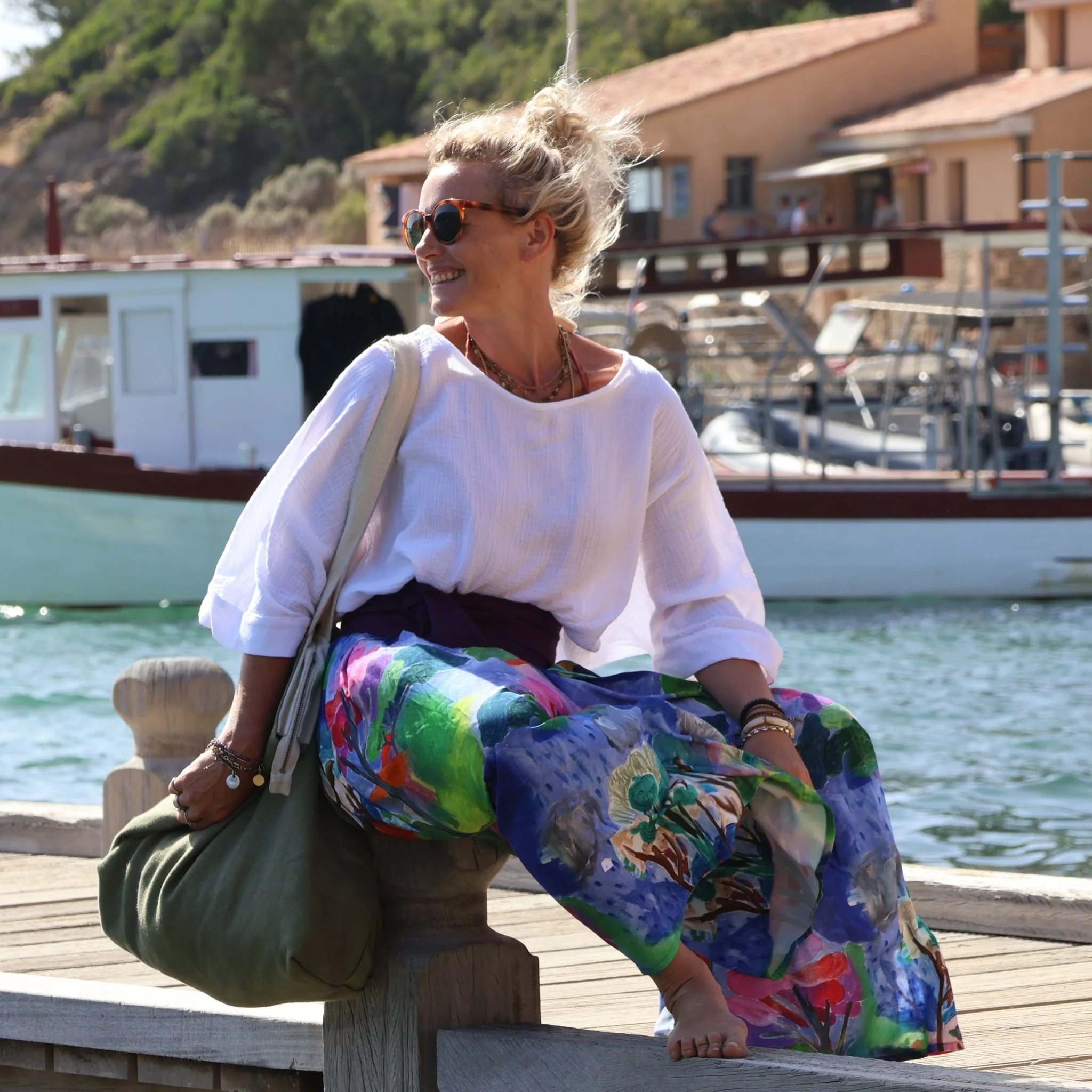 Blouse Nao - double gaze de coton blanche - Image 3