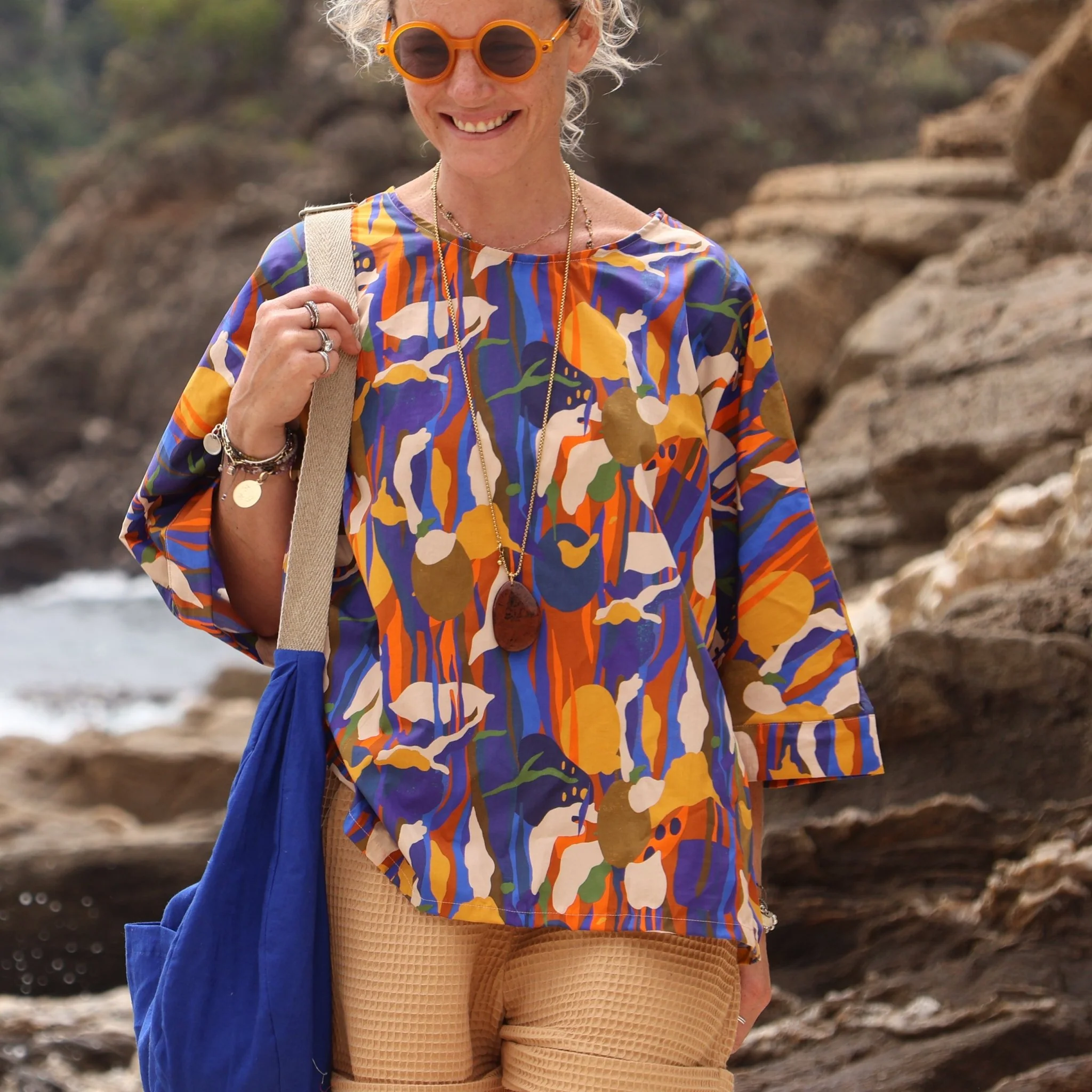 Blouse Nao popeline de coton Samos