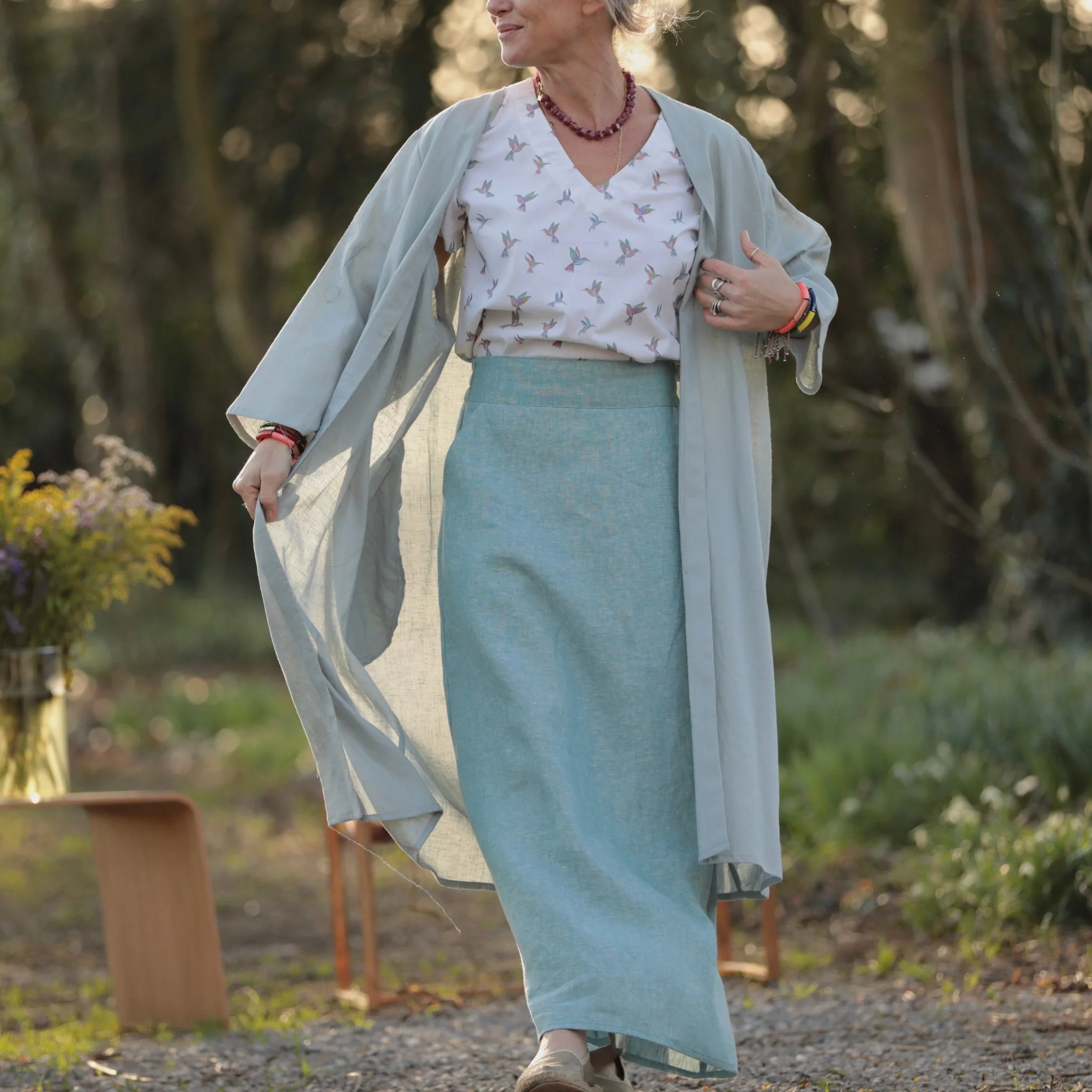 Blouse Nila - Voile de coton Colibris - Image 15