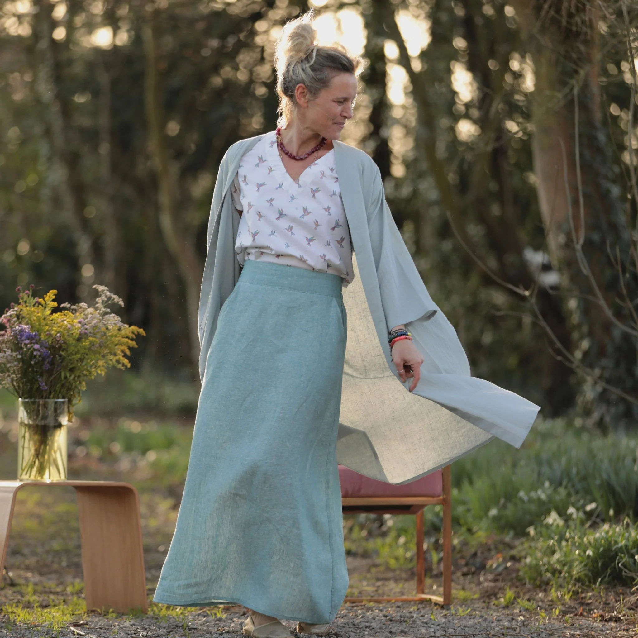 Blouse Nila - Voile de coton Colibris - Image 4