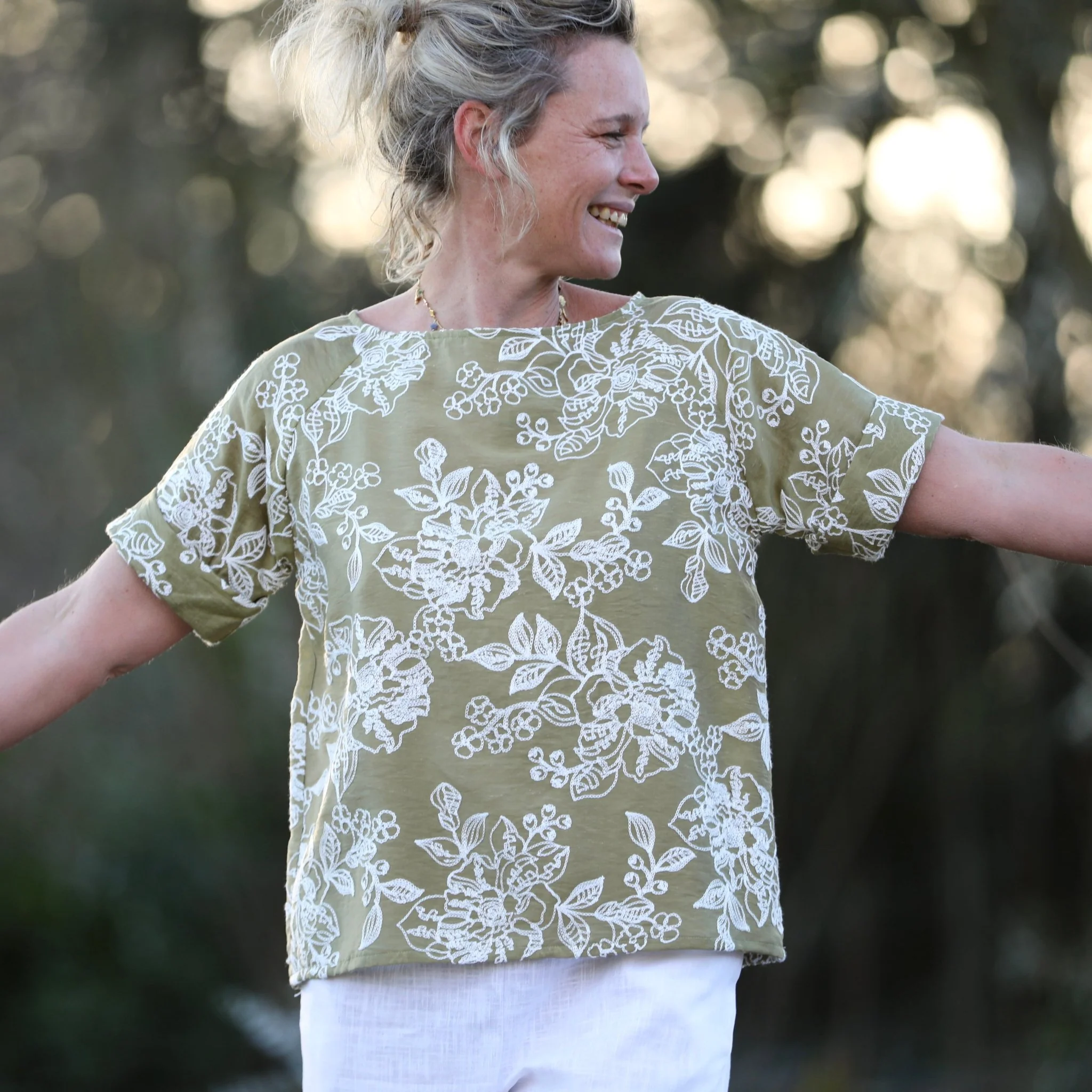 Blouse  Romy – Lyocell Olivier brodé - Image 5