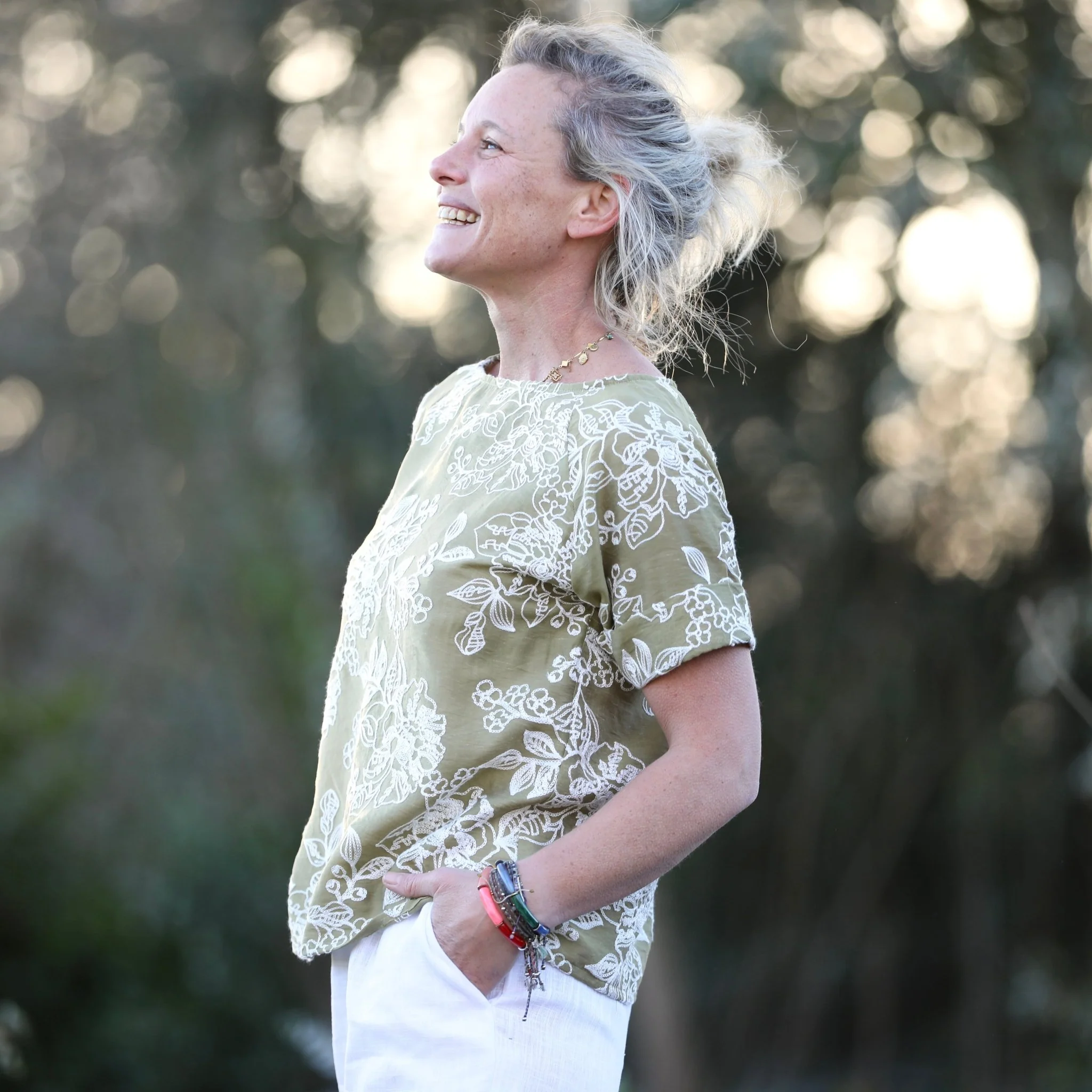Blouse  Romy – Lyocell Olivier brodé - Image 7