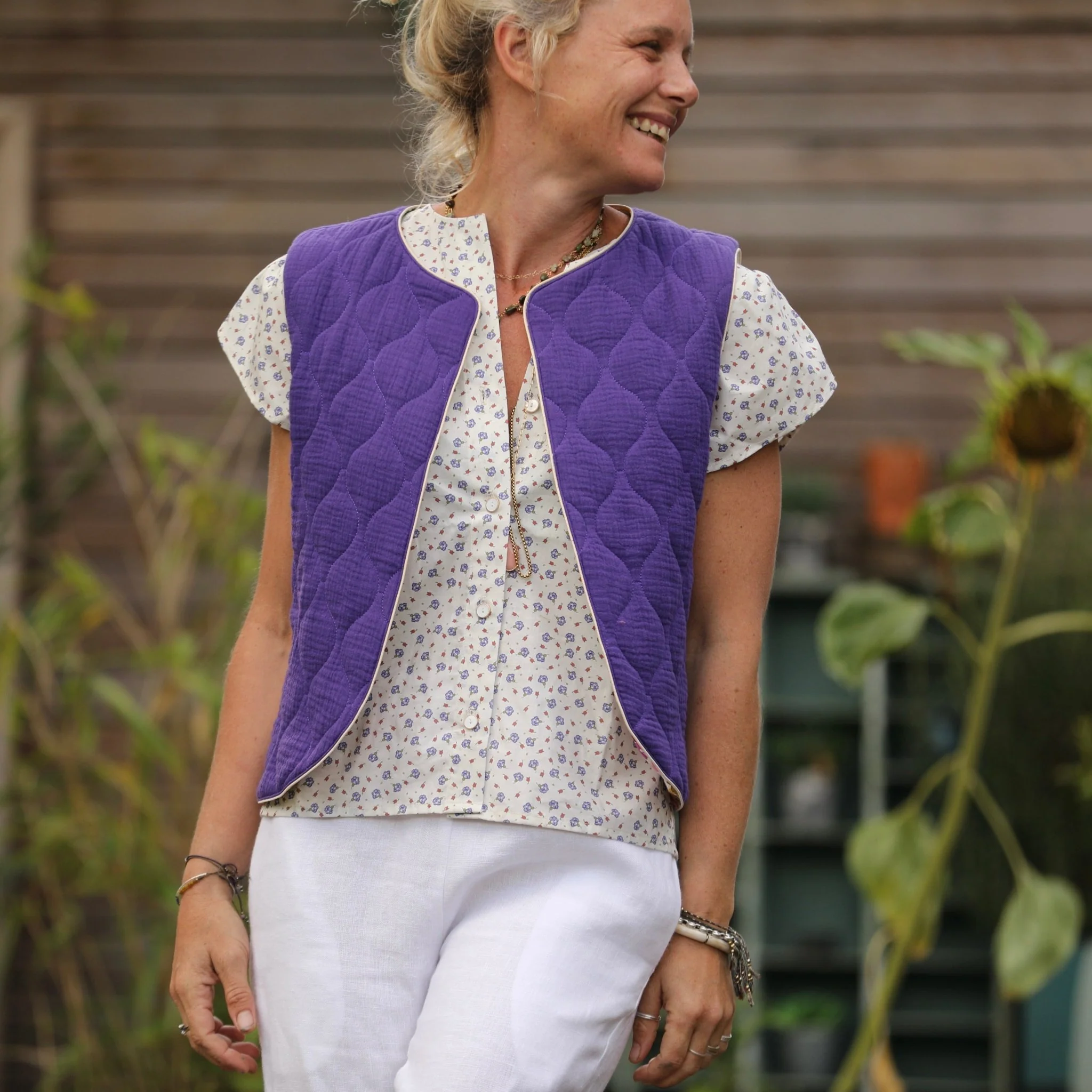 Blouse Sacha - voile de coton primevère - Image 7