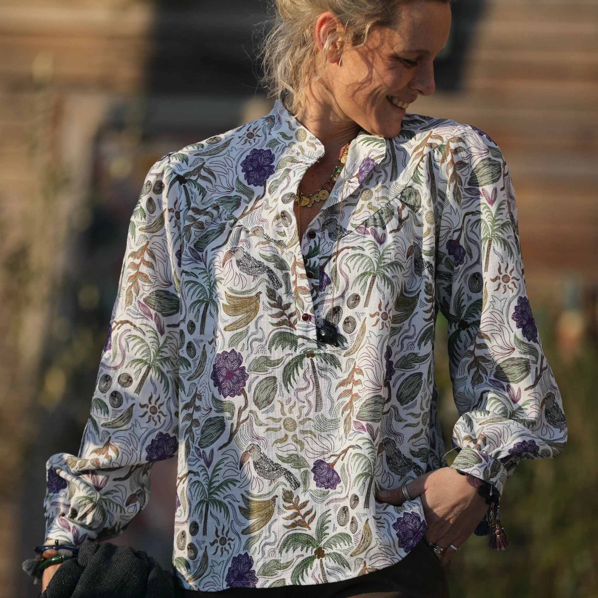 Blouse Thémis - jardin tropical - Image 12